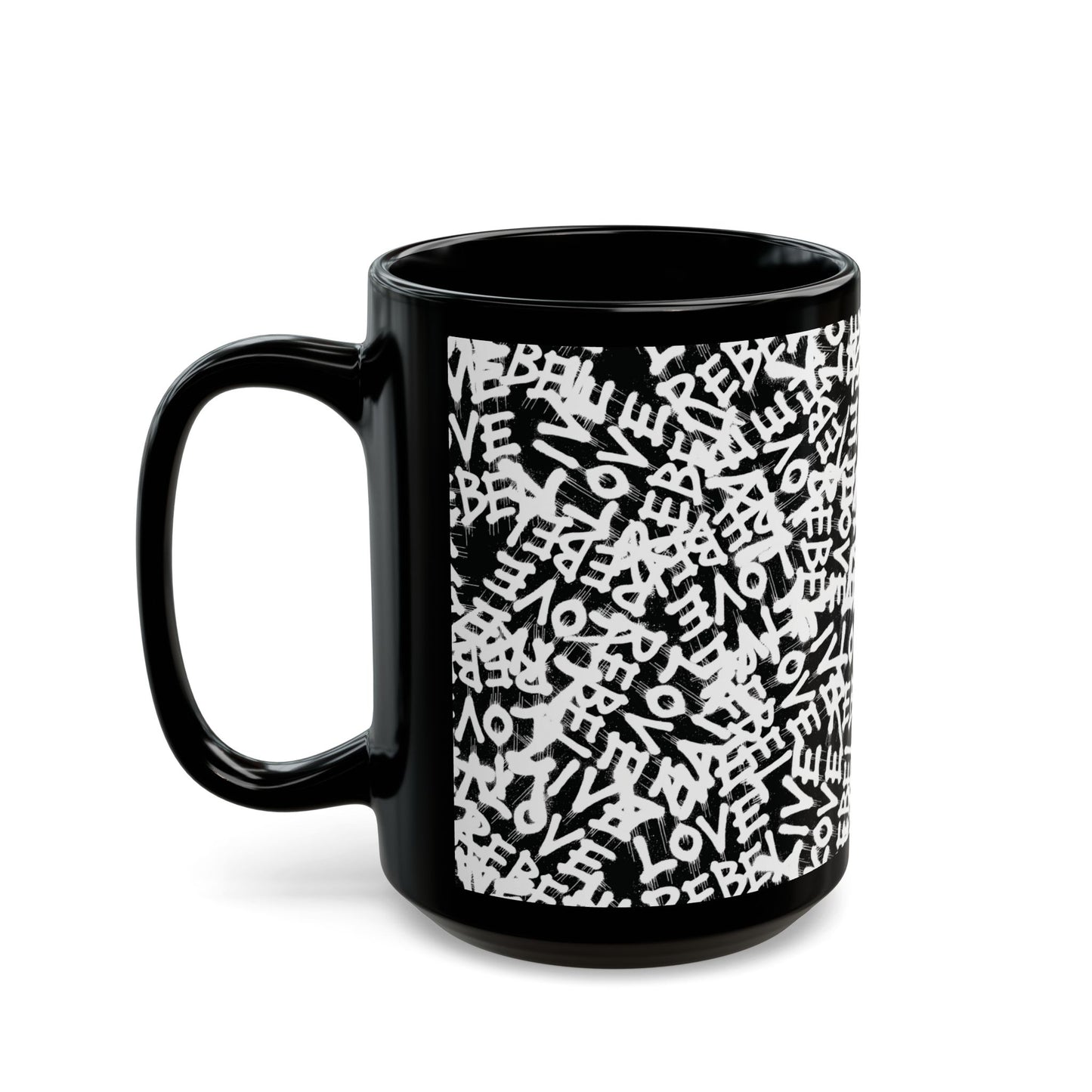 Live Love Rebel™ Black Mug - 15oz