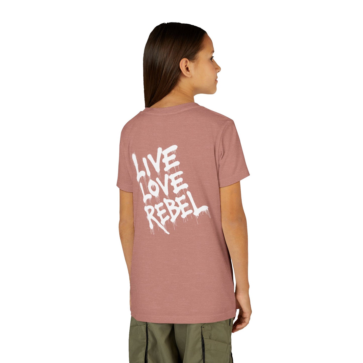 Live Love Rebel Youth Tee — Kids' Graphic Skate Streetwear T-Shirt