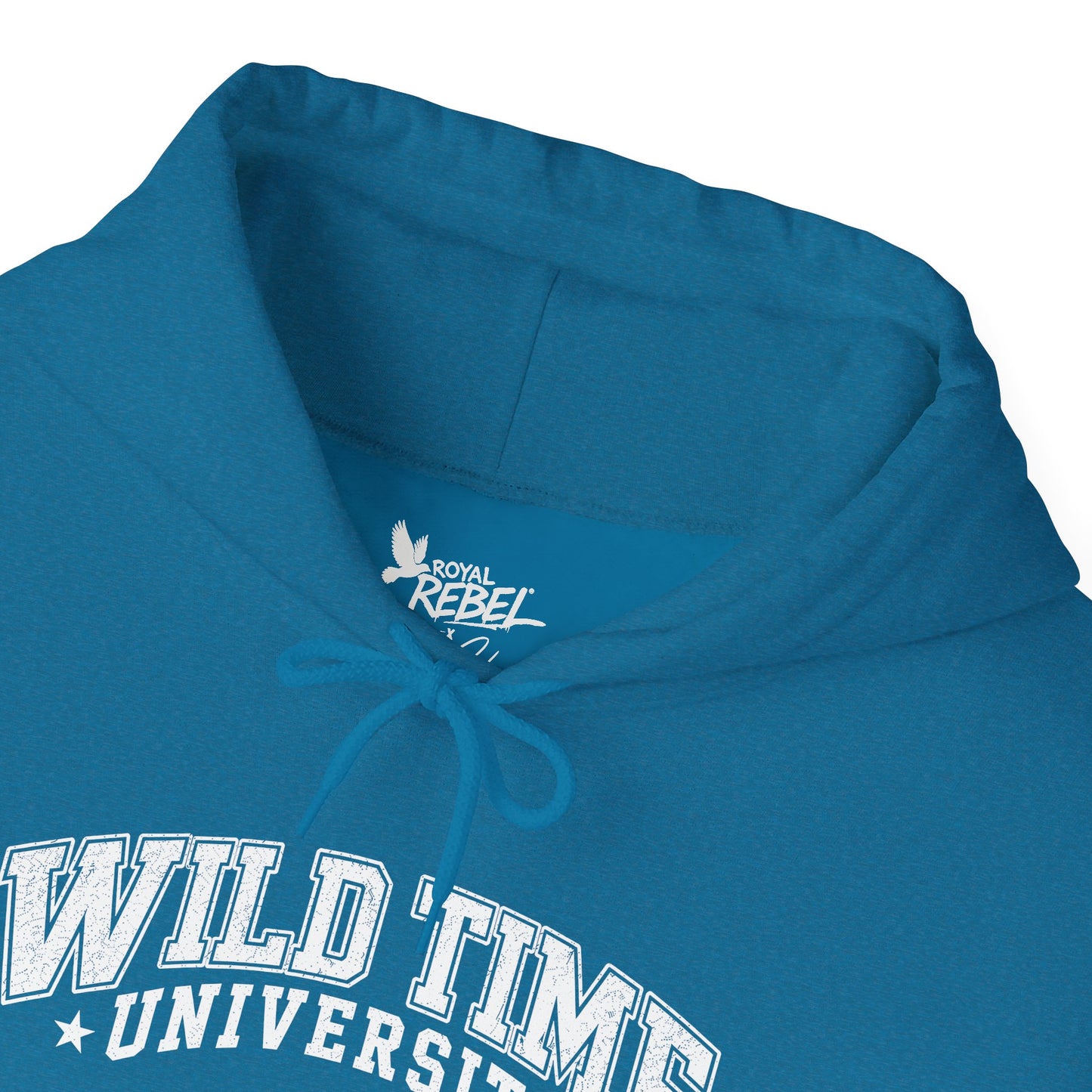 Wild Time™ University Unisex Hoodie - College Inspired Graphic Sweatshirt for the Rebel at Heart