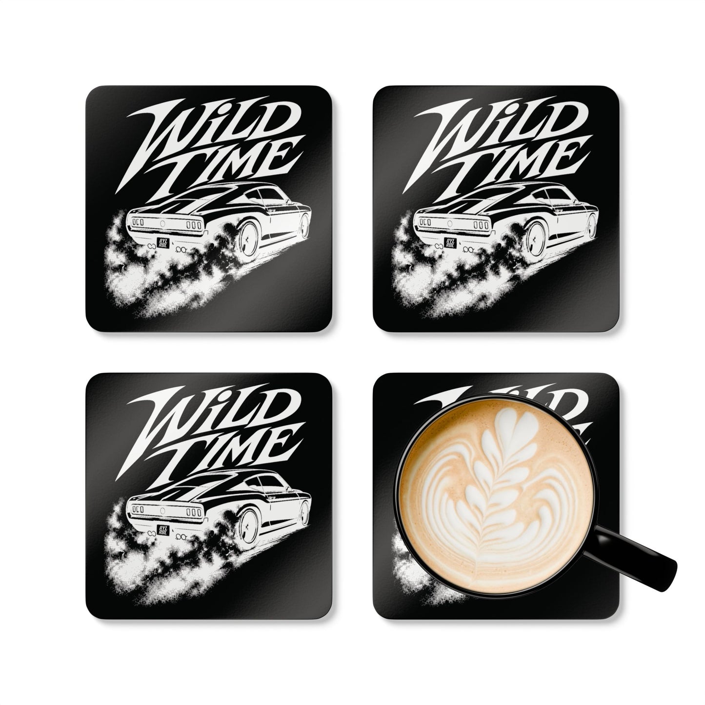 Wild Time™ Street Racer - 4 Piece Coaster Set