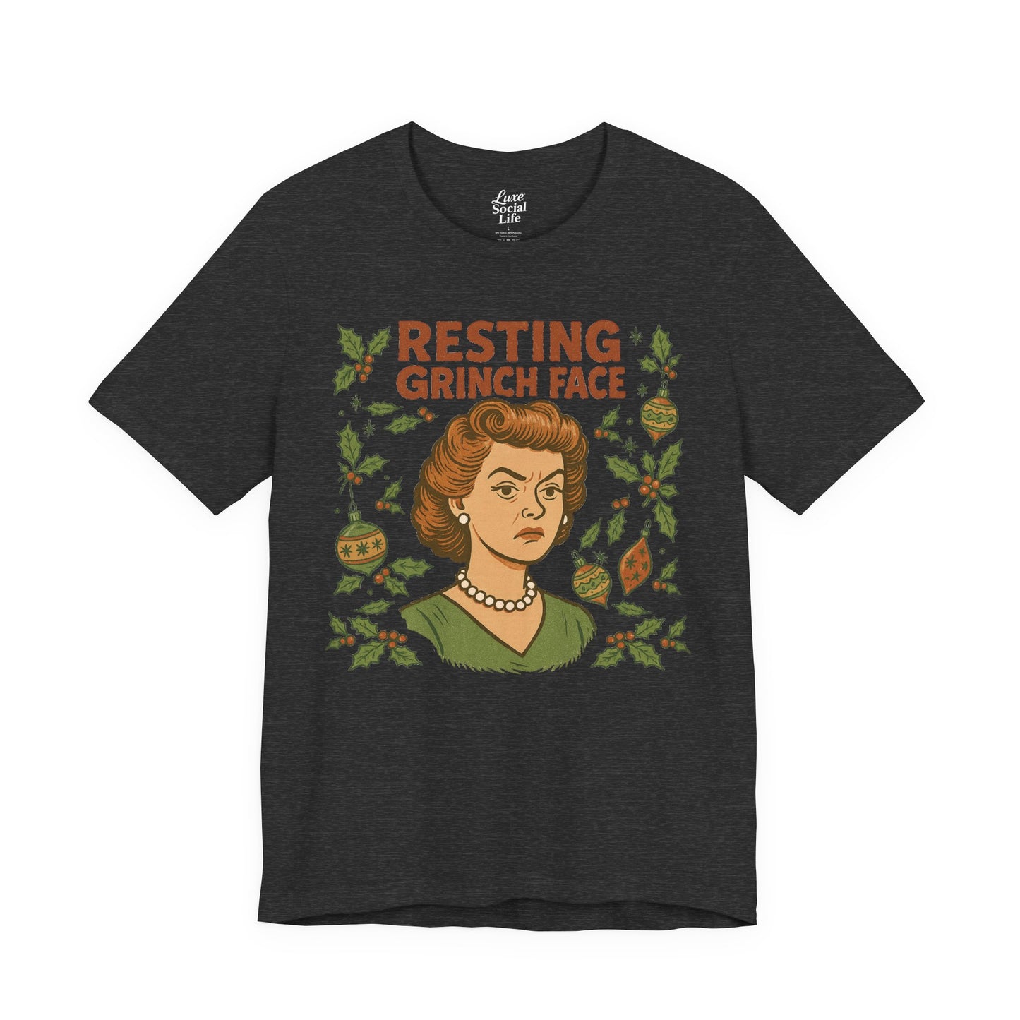 Resting Grinch Face Woman - Unisex Jersey Tee
