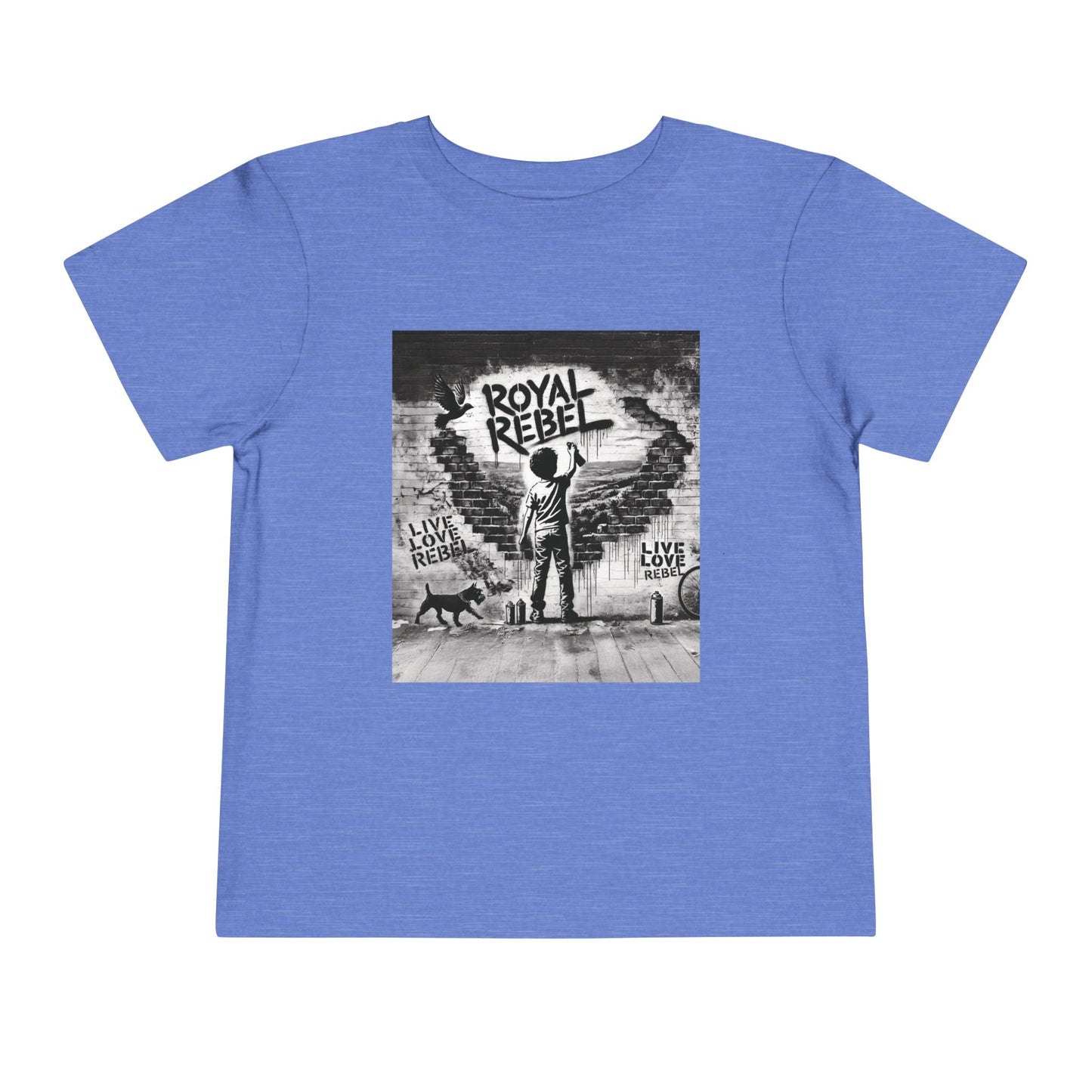 Toddler Tee — 'Royal Rebel' Street Art Graphic Kids Shirt