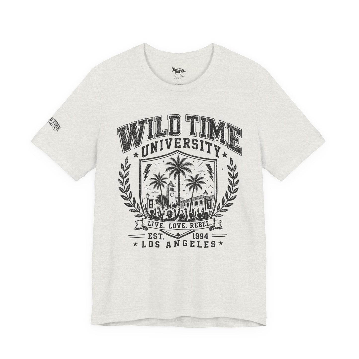 Wild Time™ University - College Inspired Graphic for the Rebel at Heart - Unisex Jersey Tee