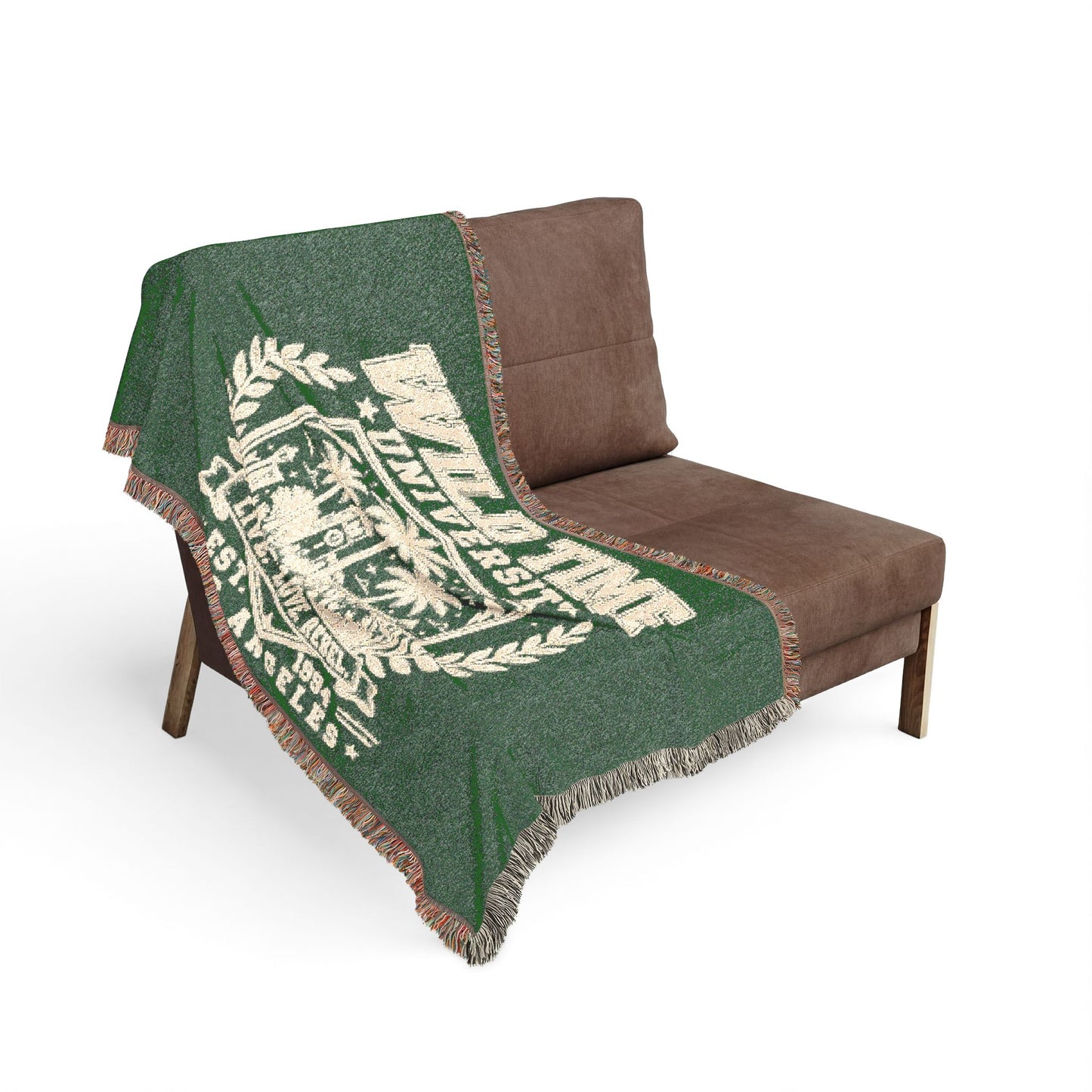 Wild Time™ University Woven Blanket - Cozy Art for the Bold Soul