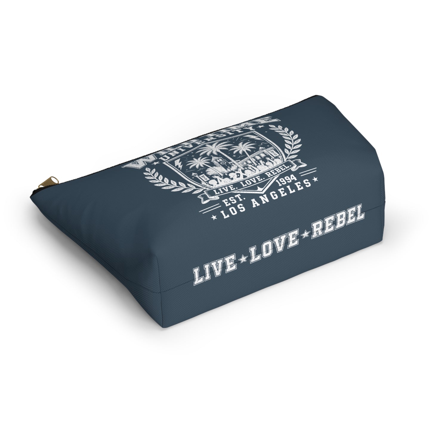 Wild Time™ University Navy Accessory Pouch - Travel Zip Bag