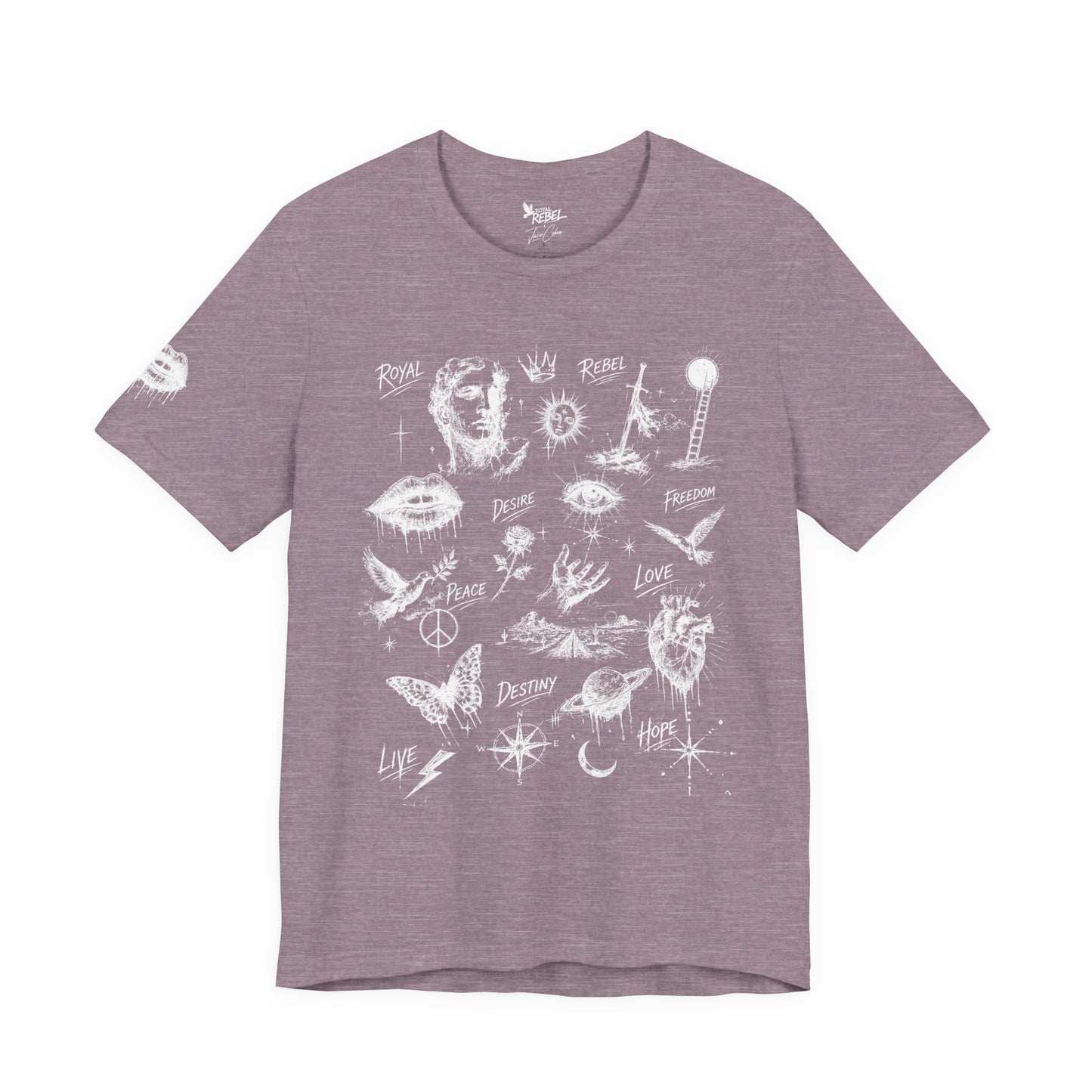 Rebel Sketch Tee - Edgy Unisex Jersey Tee for Rebel Minds