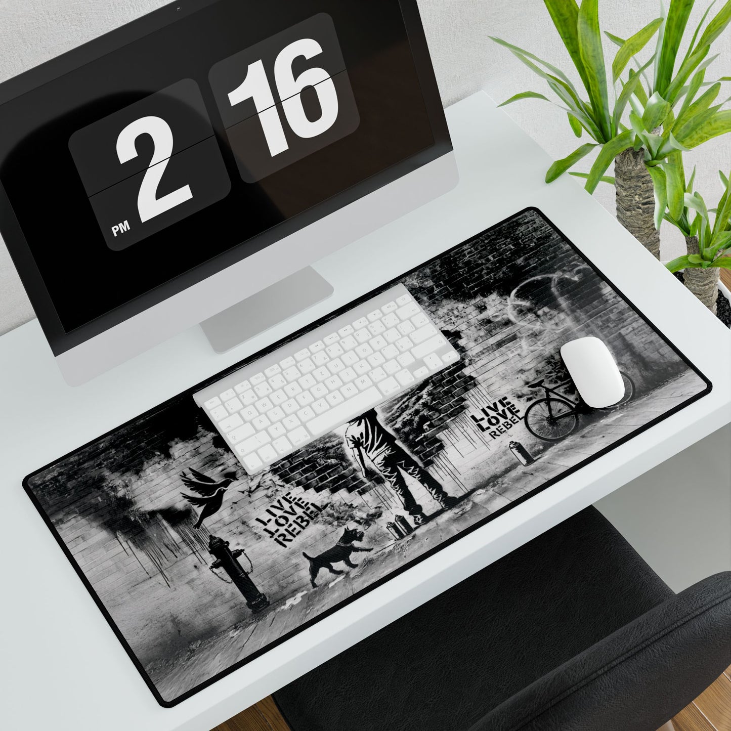 Royal Rebel Graffiti Desk Mat For Desks / Kitchen