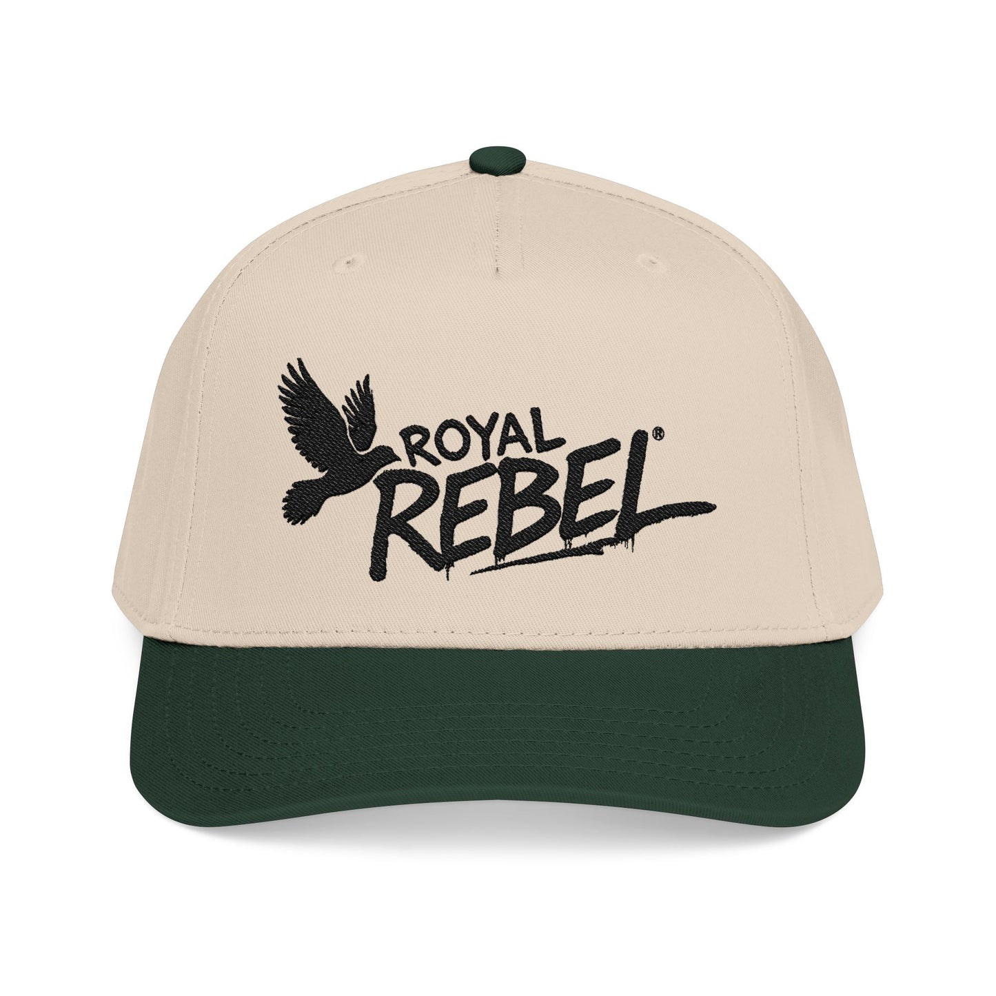 Royal Rebel® Embroidered Mid Profile Baseball Cap