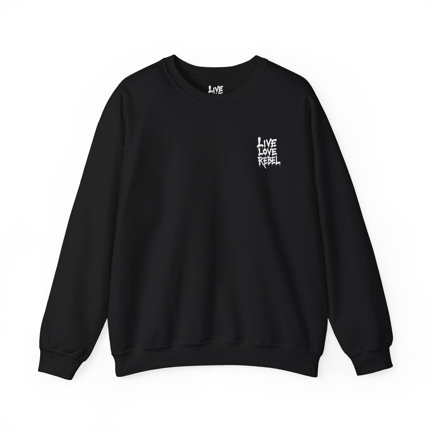Royal Rebel® Unisex Crewneck Sweatshirt - Live Love Rebel™ Graphic