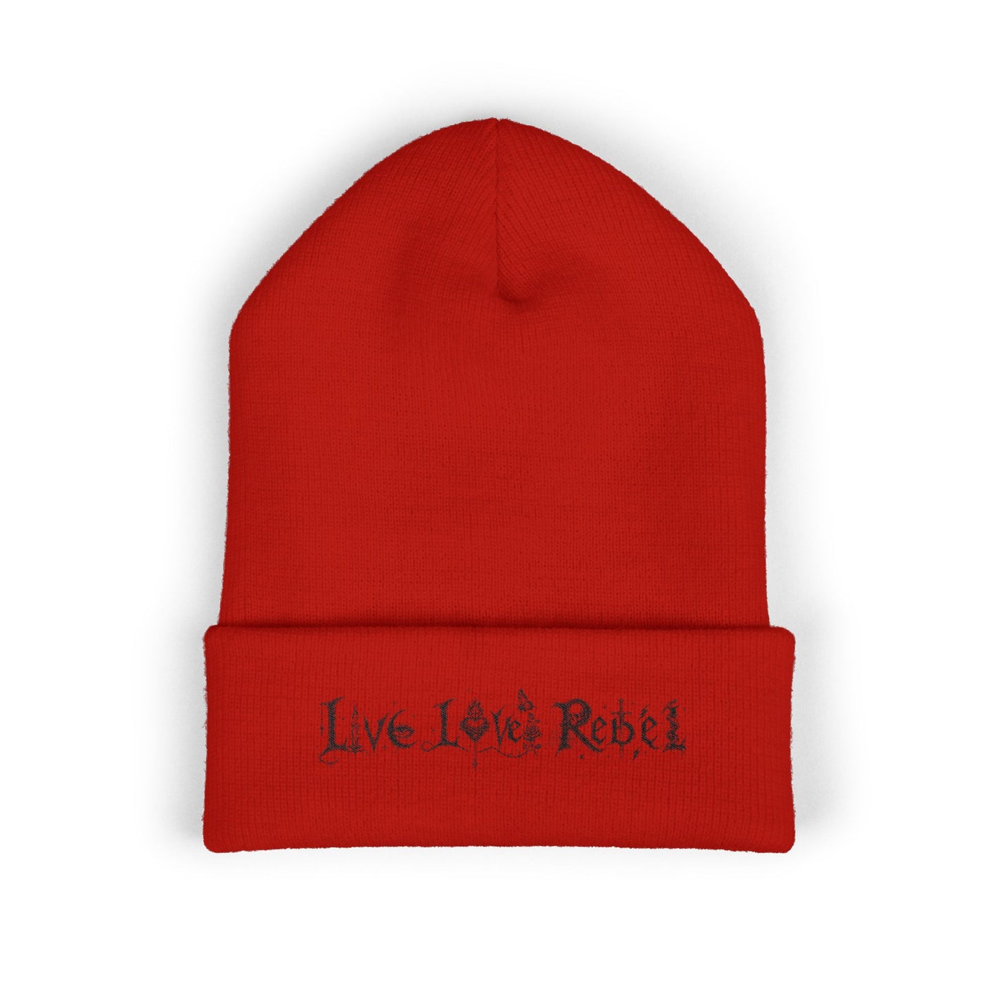 Live Love Rebel® Unisex Cuffed Beanie - Embroidered