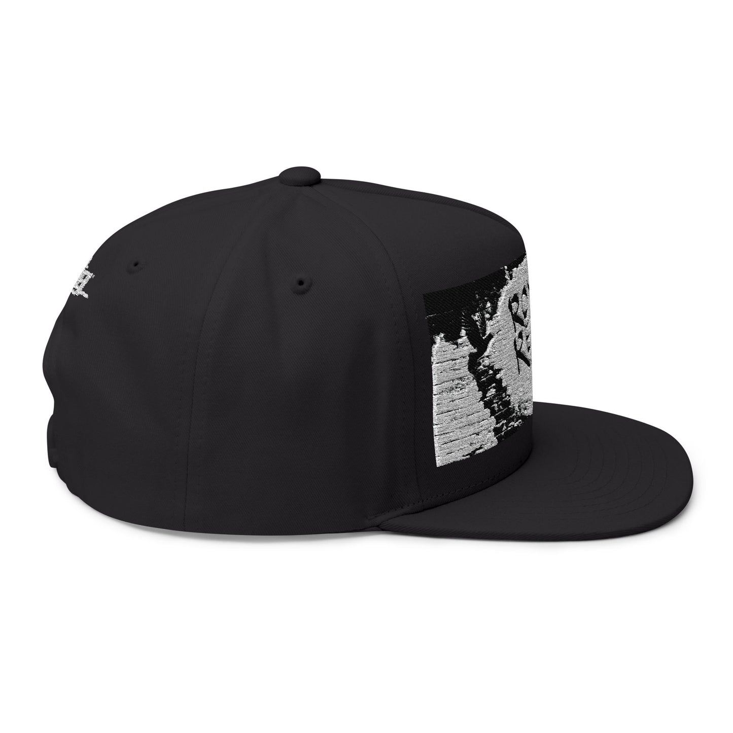 Royal Rebel® Embroidered Flat Bill Cap - Graffiti Wall