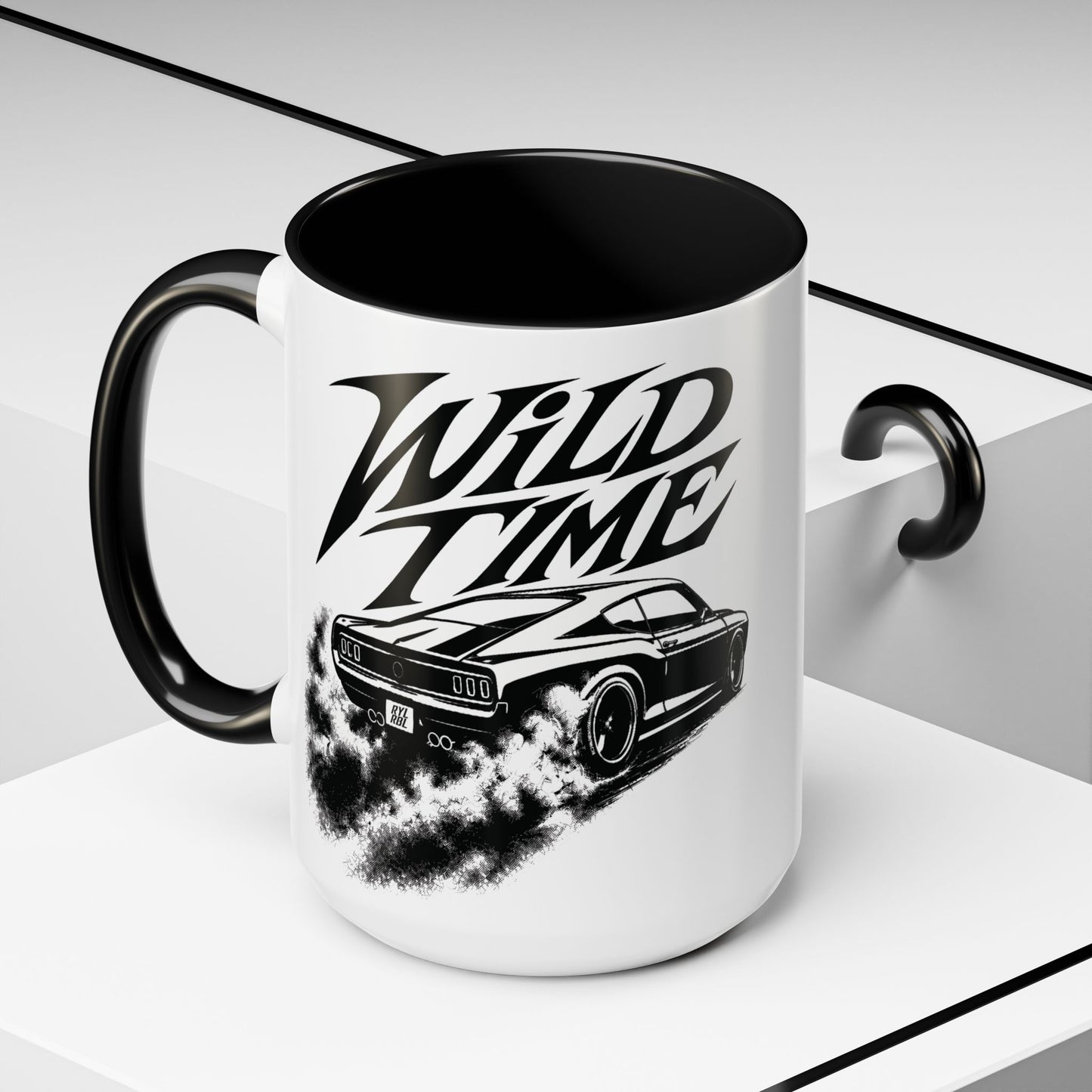 Coffee Mug - 'Wild Time' Muscle Car Accent Mug 15 oz