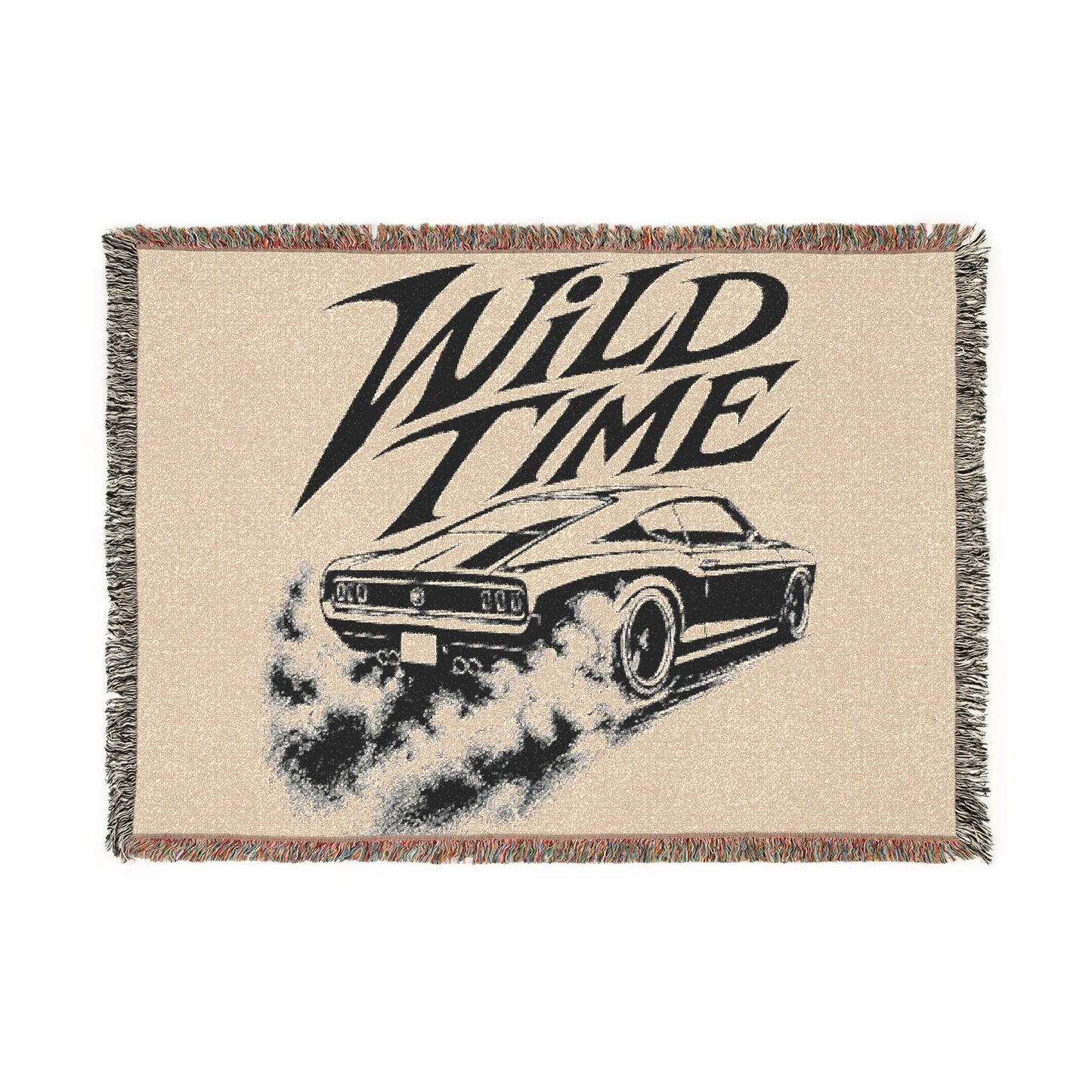 Woven Blanket - Wild Time™ Retro Muscle Car Throw Blanket
