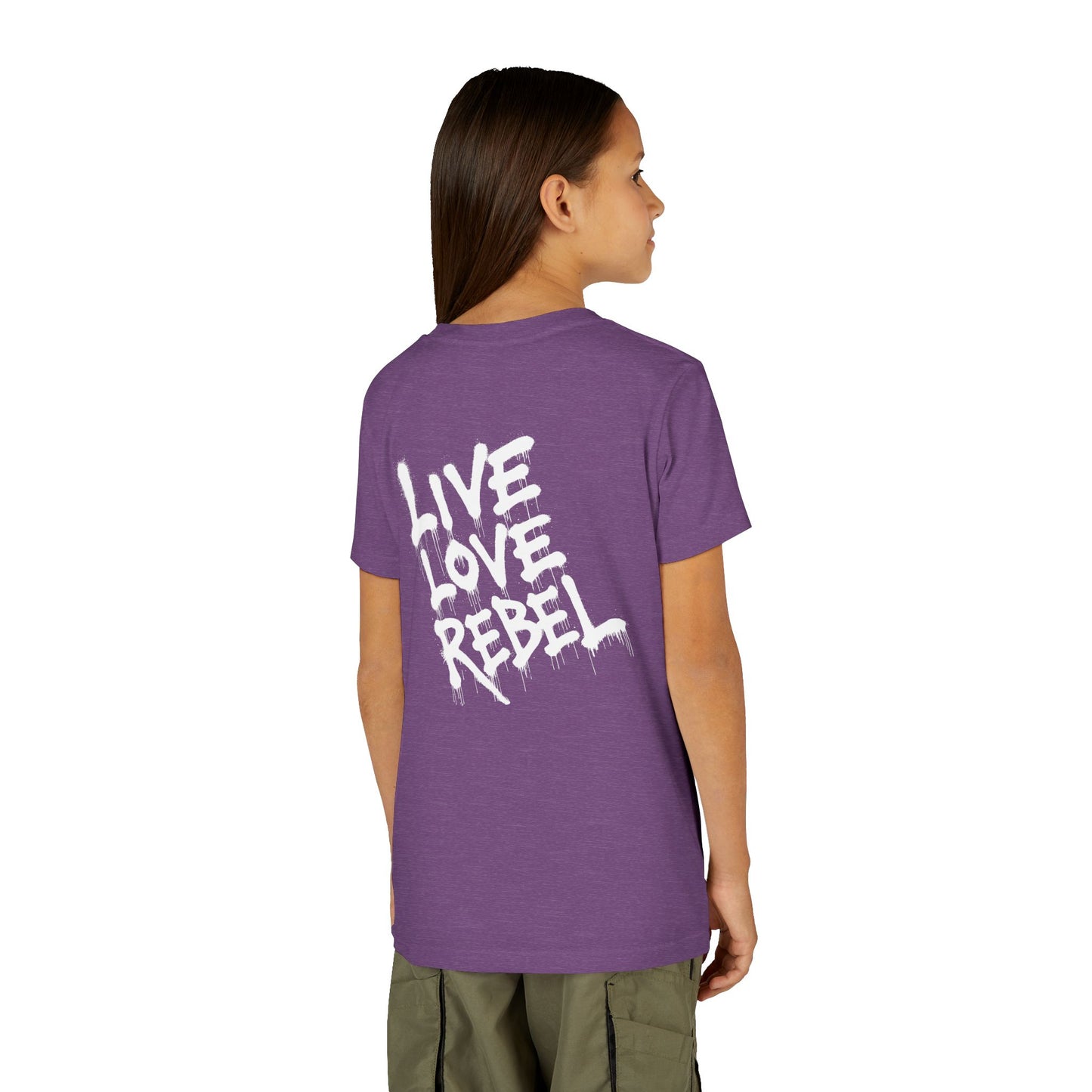 Live Love Rebel Youth Tee — Kids' Graphic Skate Streetwear T-Shirt