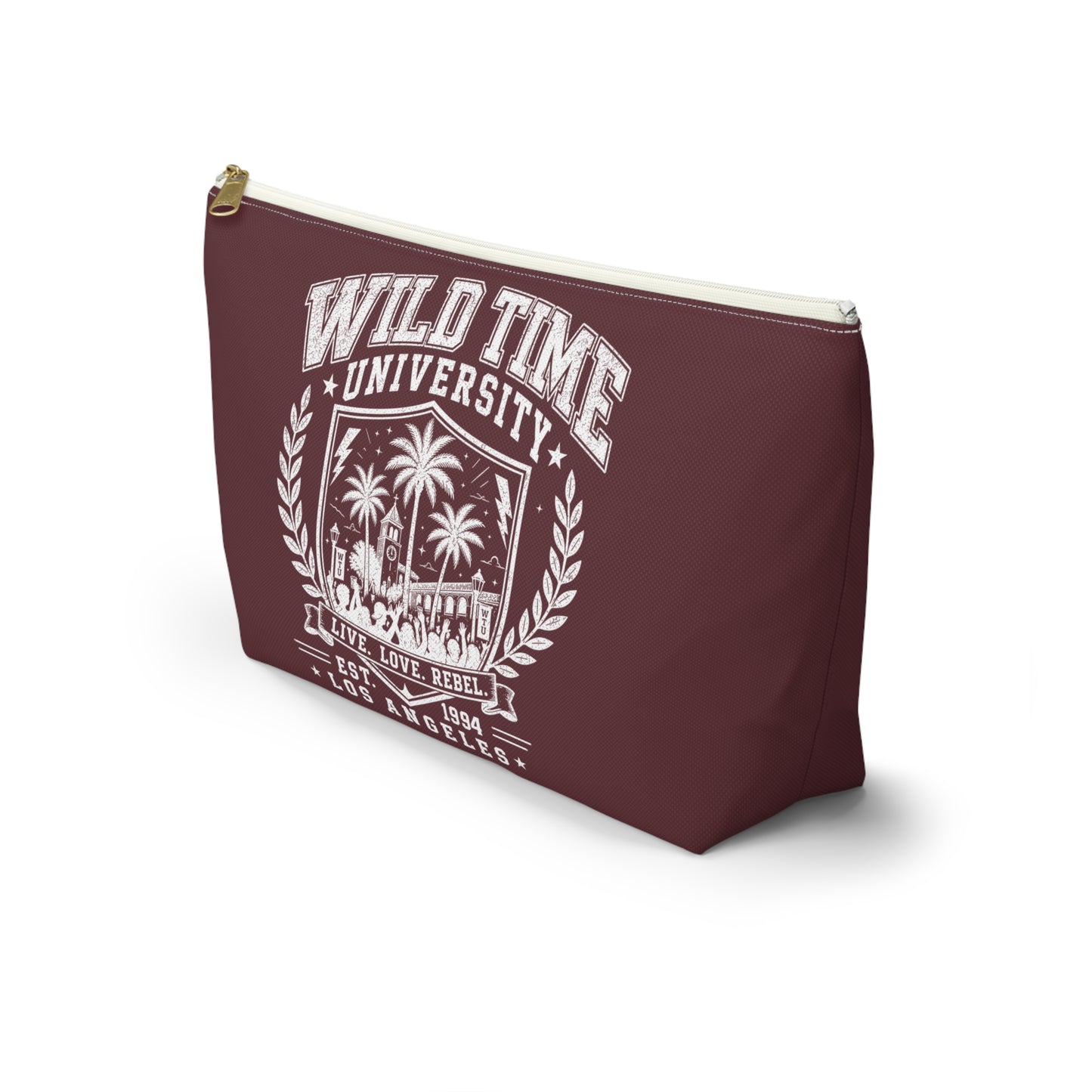 Wild Time™ University Maroon Accessory Pouch - Travel Zip Bag