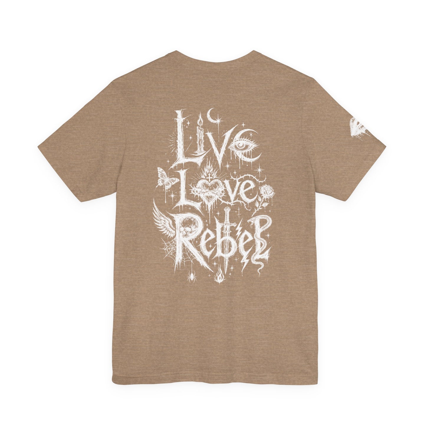 Rebel Sketch Tee - Edgy Unisex Jersey Tee for Rebel Minds