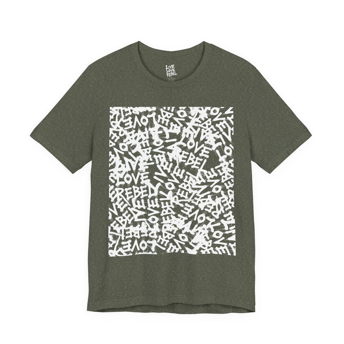 Live Love Rebel™ Unisex Jersey Tee - Bold Graffiti Art