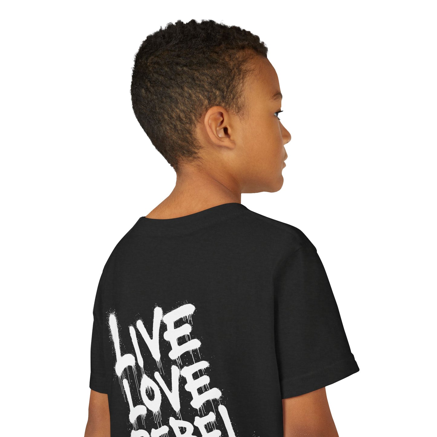 Live Love Rebel Youth Tee — Kids' Graphic Skate Streetwear T-Shirt