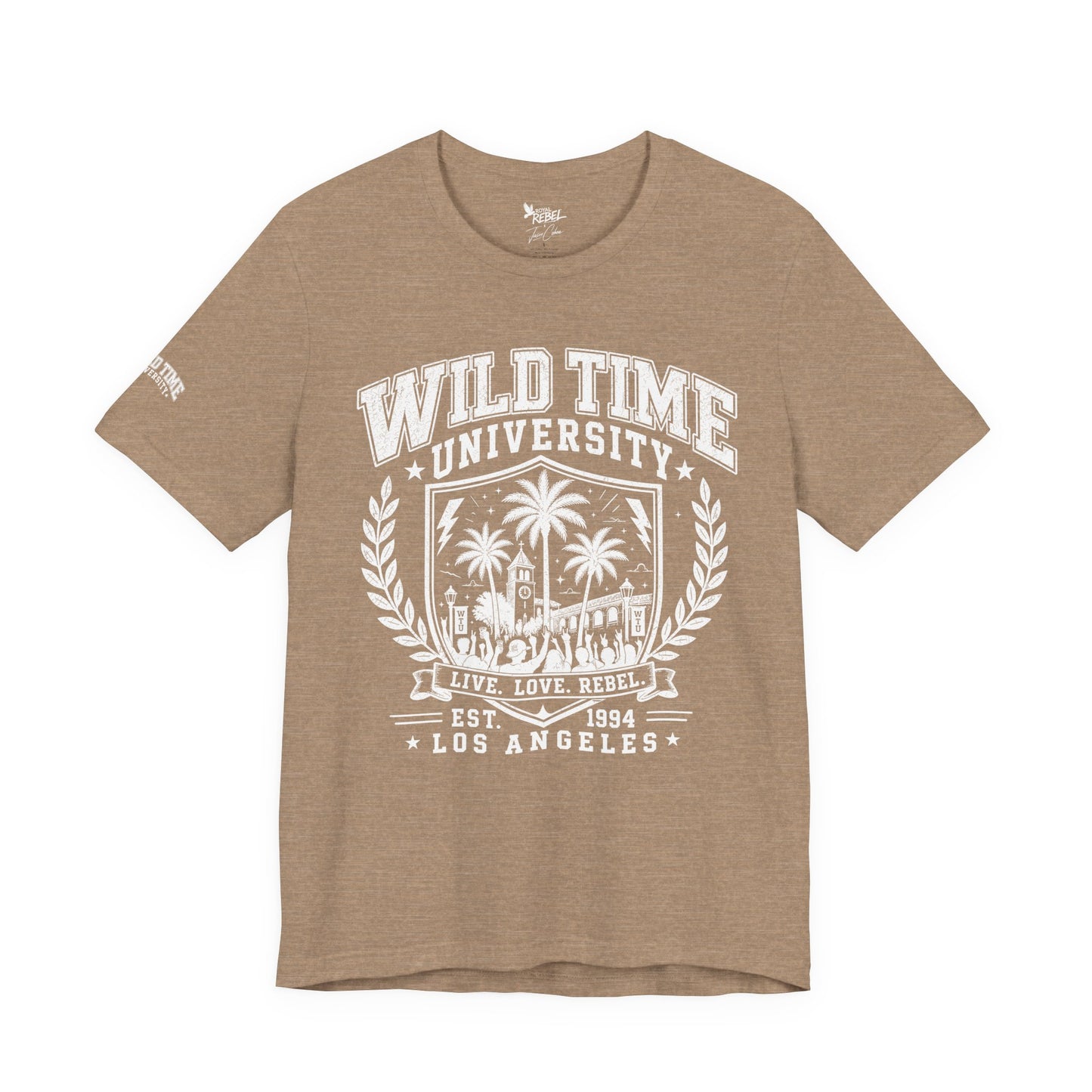 Wild Time™ University - College Inspired Graphic for the Rebel at Heart - Unisex Jersey Tee