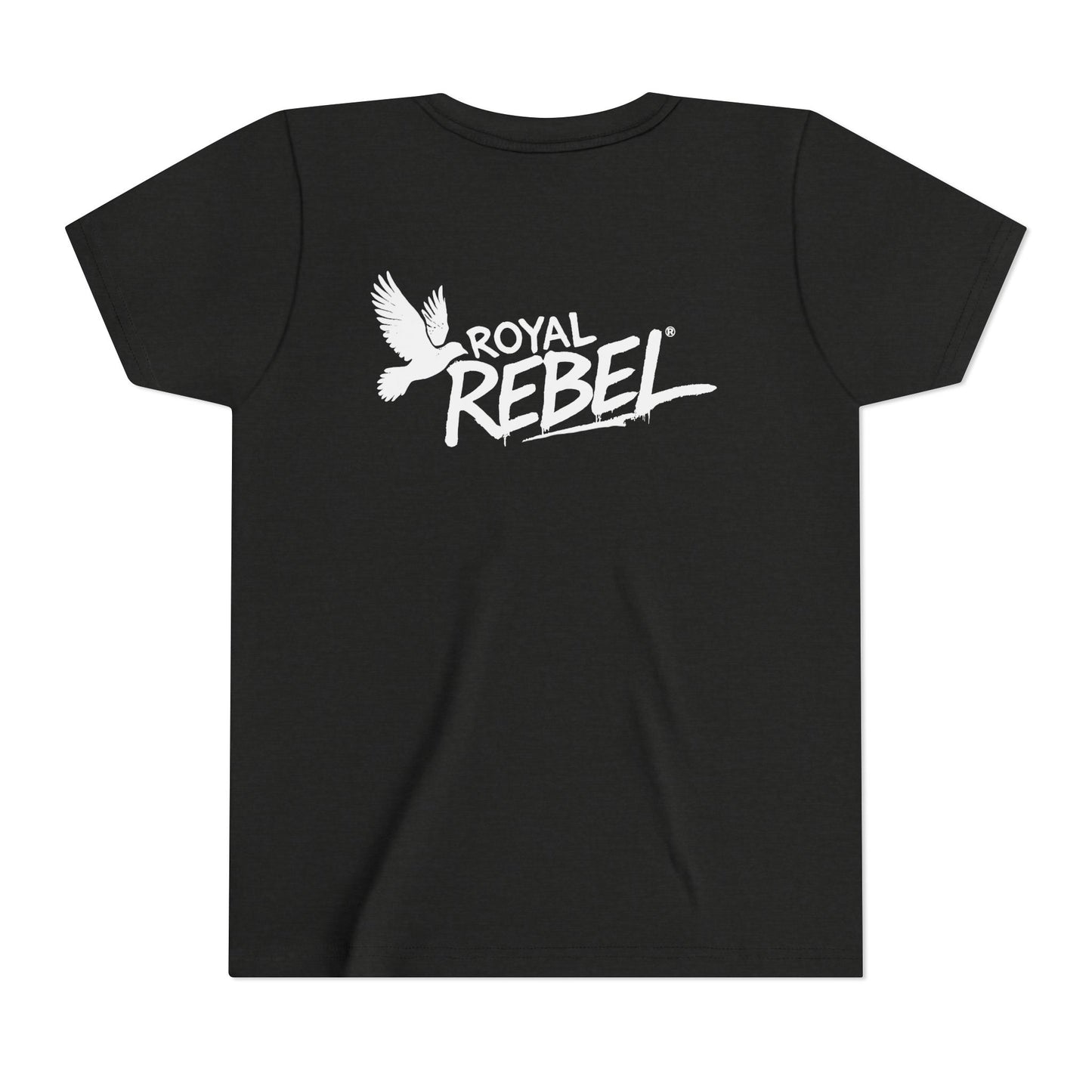 Royal Rebel Graffiti Youth Tee — Kids' Graphic Skate Streetwear T-Shirt