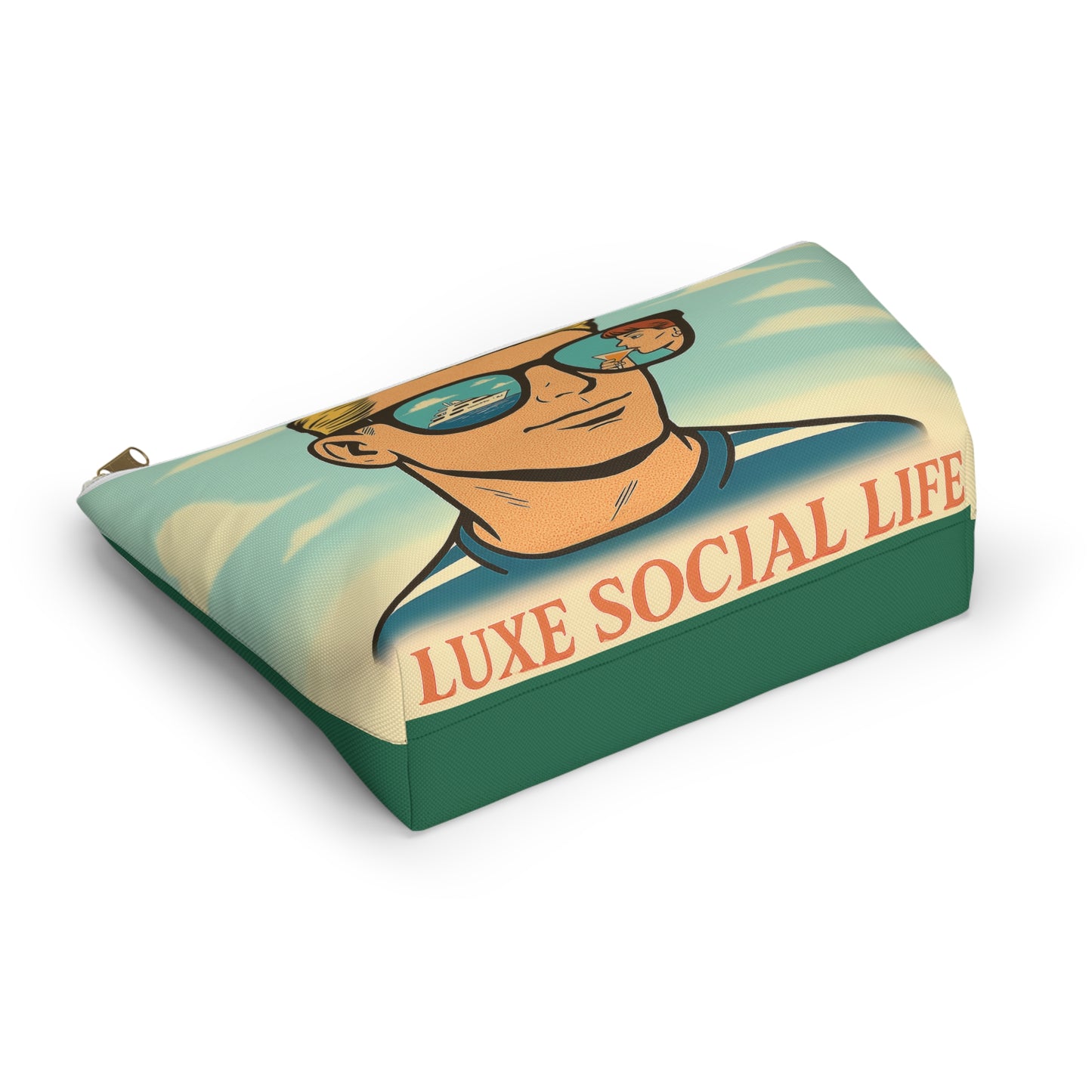2 Sided Design : Chic Accessory Pouch for Everyday