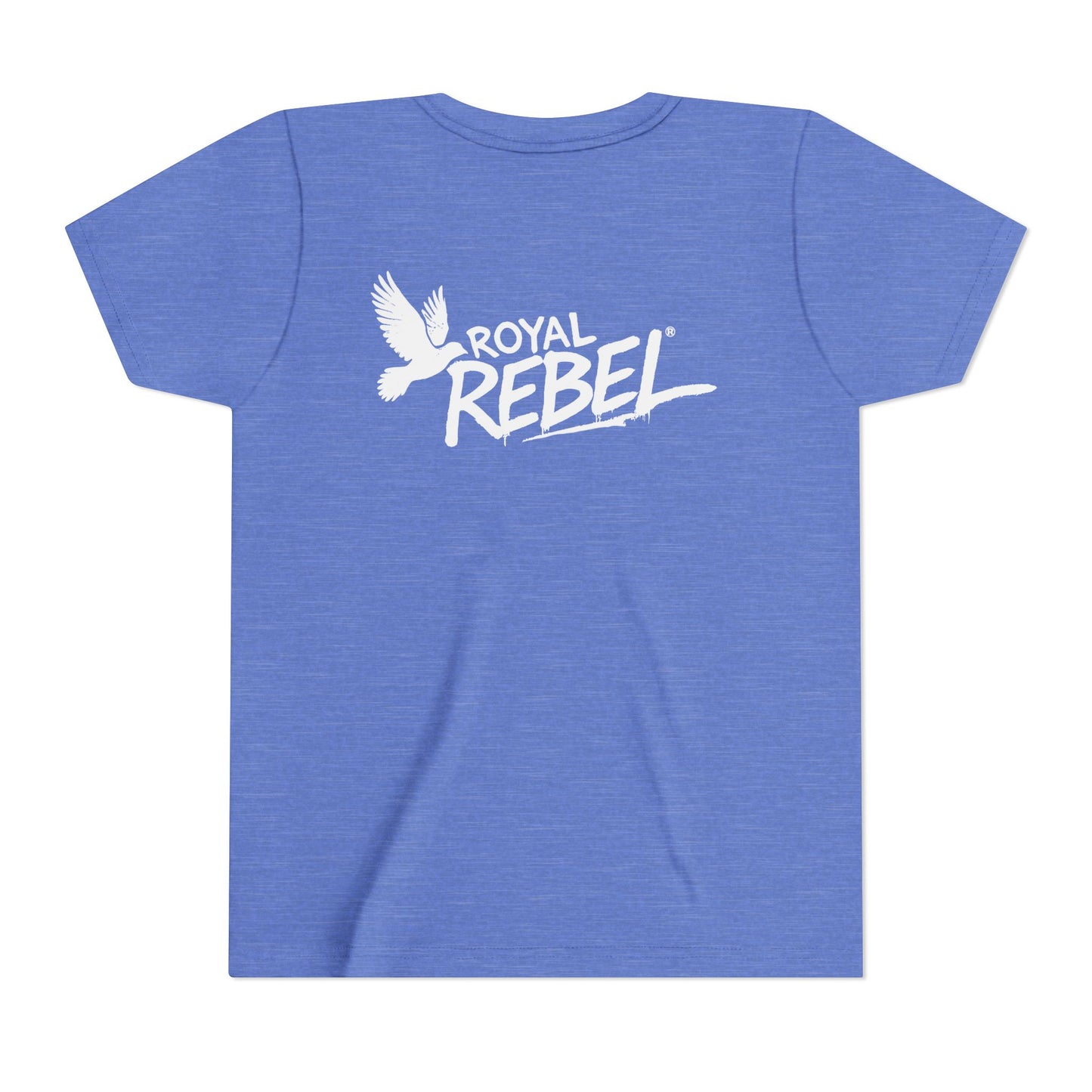 Royal Rebel Graffiti Youth Tee — Kids' Graphic Skate Streetwear T-Shirt