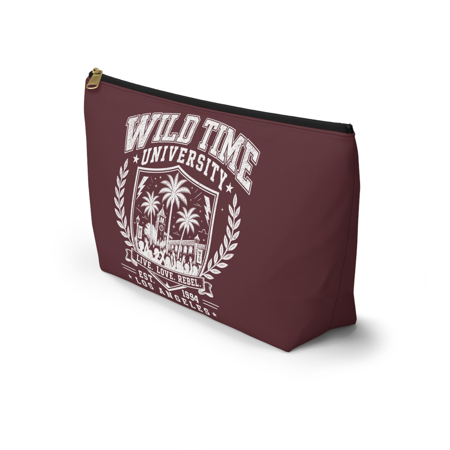 Wild Time™ University Maroon Accessory Pouch - Travel Zip Bag