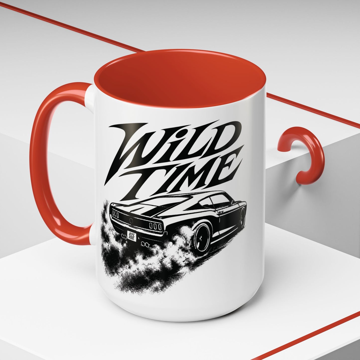 Coffee Mug - 'Wild Time' Muscle Car Accent Mug 15 oz