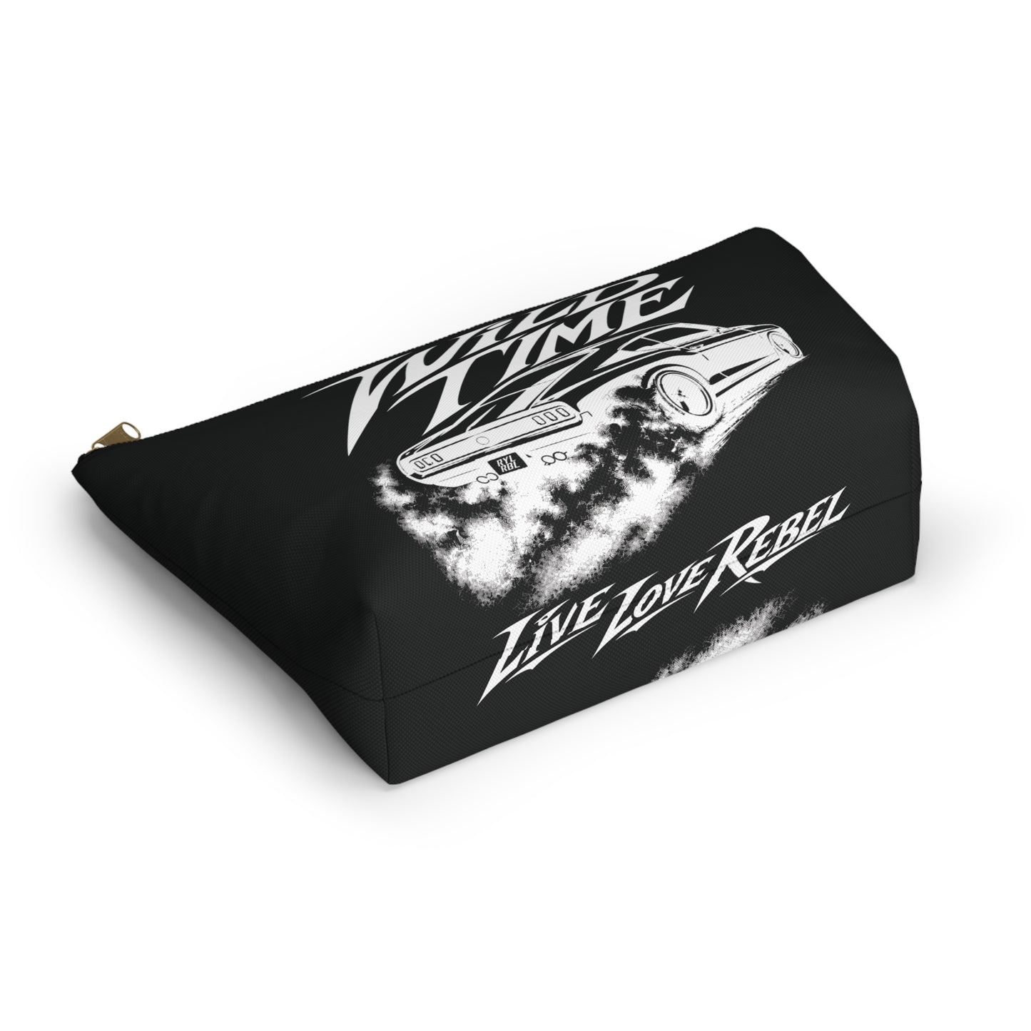 Wild Time™ Street Racer Black Accessory Pouch - Travel Zip Bag