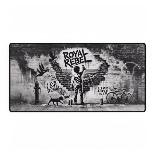 Royal Rebel Graffiti Desk Mat For Desks / Kitchen