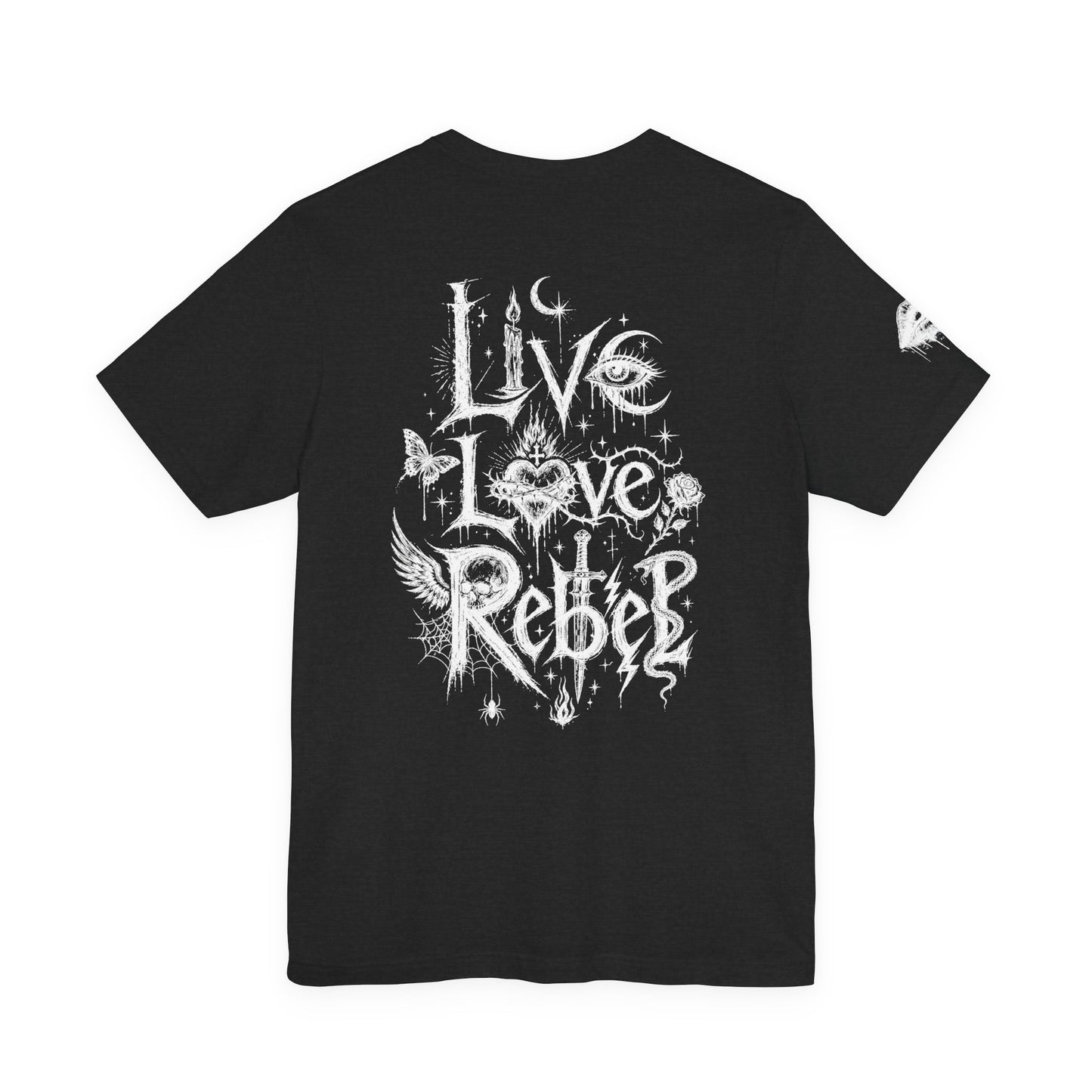 Rebel Sketch Tee - Edgy Unisex Jersey Tee for Rebel Minds