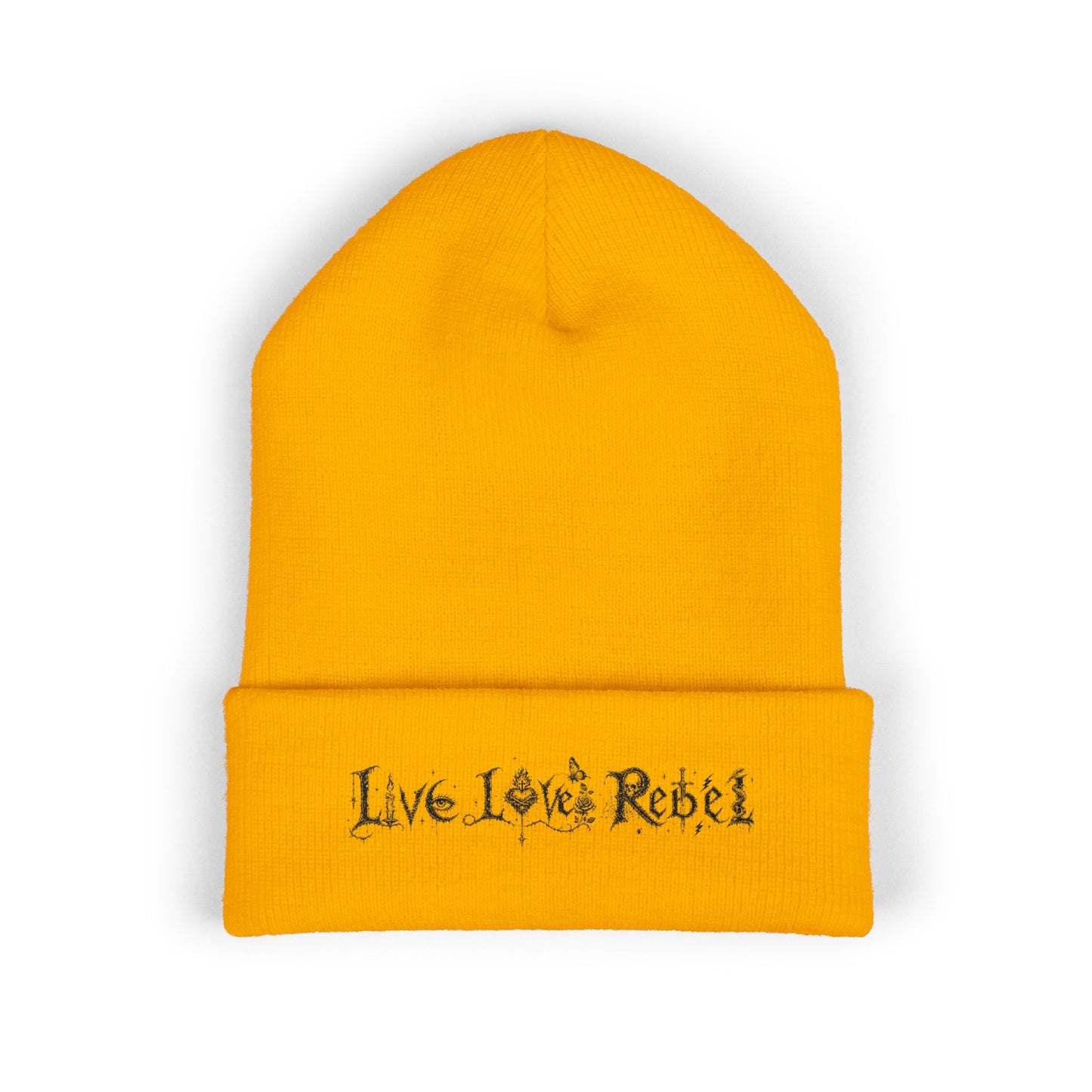 Live Love Rebel® Unisex Cuffed Beanie - Embroidered