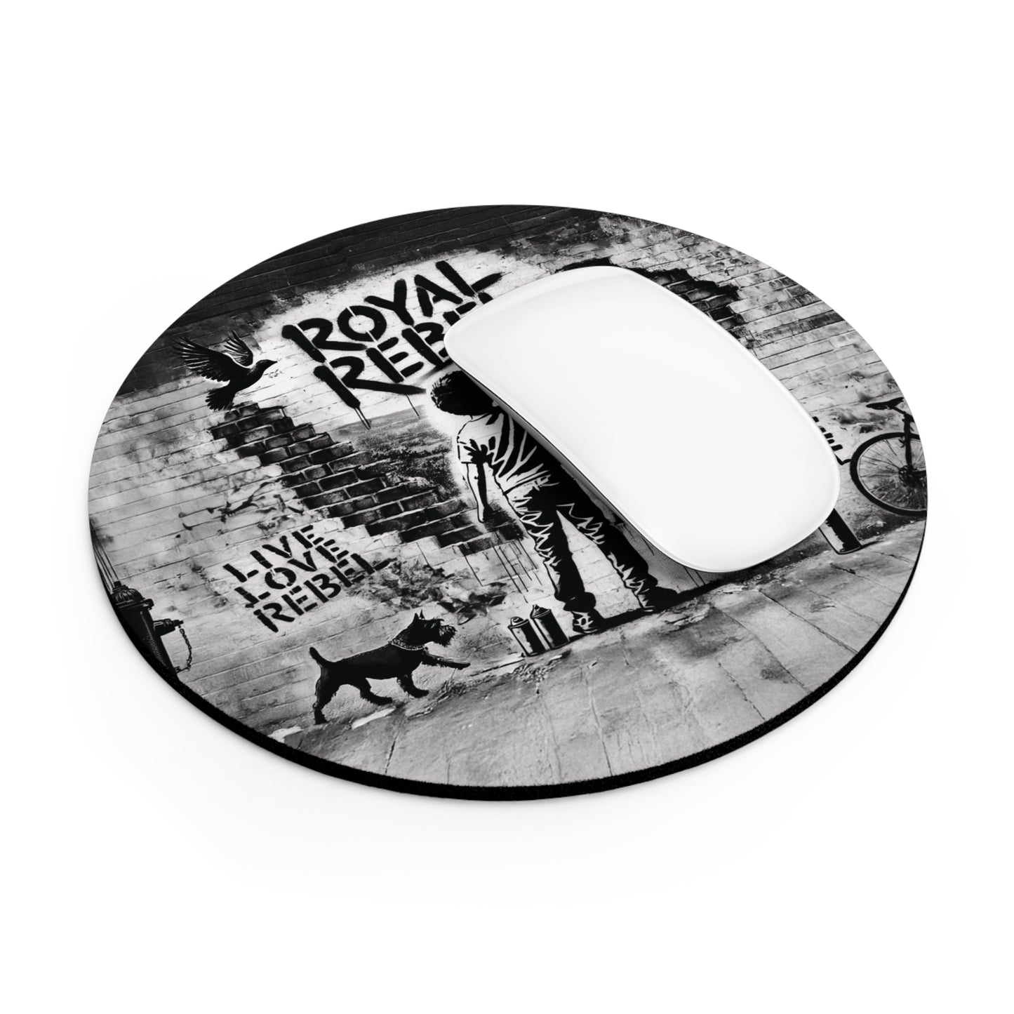 Royal Rebel® Graffiti Design Mouse Pad - Stylish & Durable