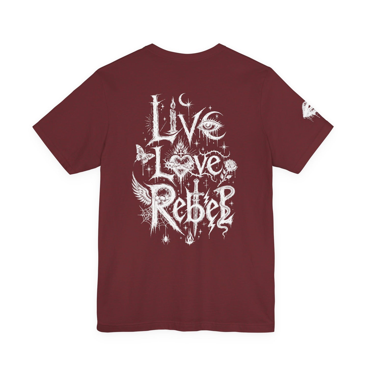 Rebel Sketch Tee - Edgy Unisex Jersey Tee for Rebel Minds