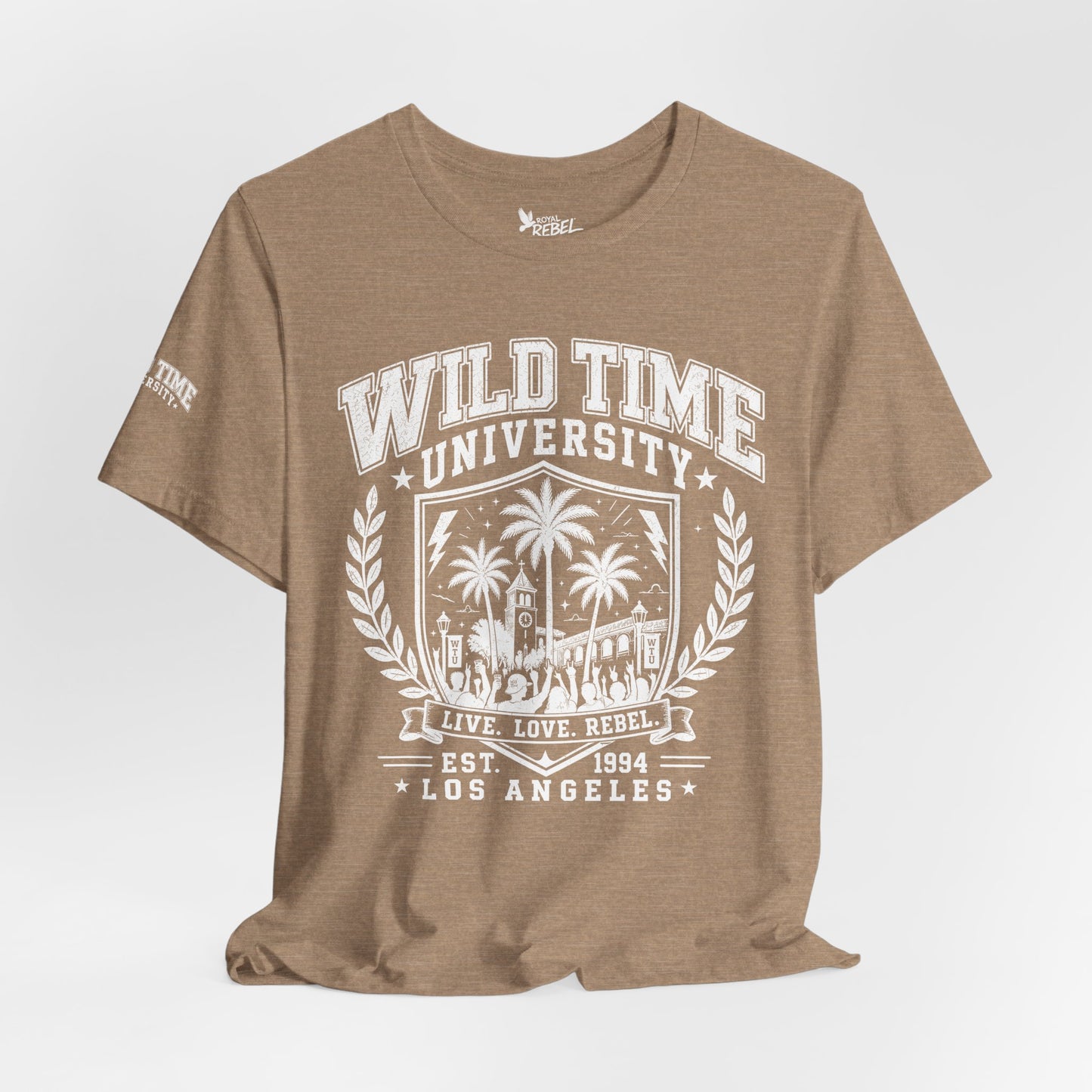 Wild Time™ University - College Inspired Graphic for the Rebel at Heart - Unisex Jersey Tee