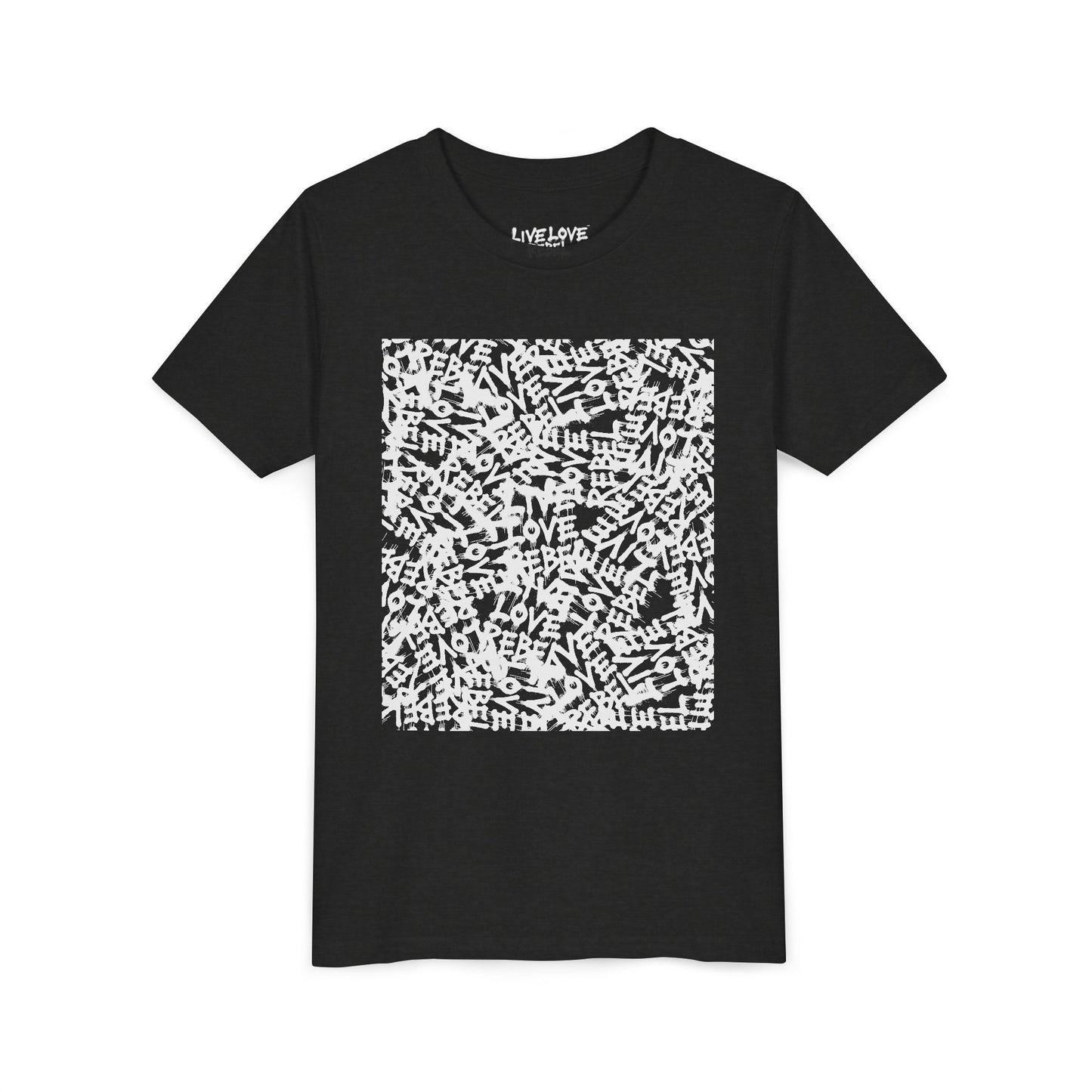 Live Love Rebel Youth Tee — Kids' Graphic Skate Streetwear T-Shirt