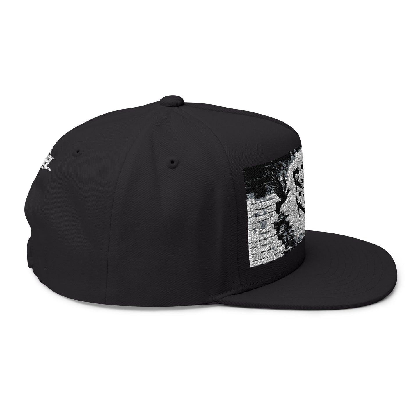 Royal Rebel® Embroidered Flat Bill Cap - Graffiti Wall
