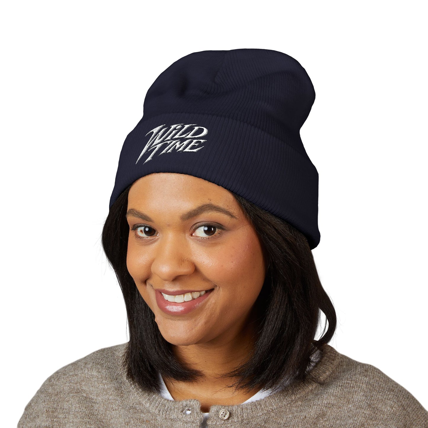 Wild Time™ Stylish Unisex Classic Cuffed Beanie - Embroidered