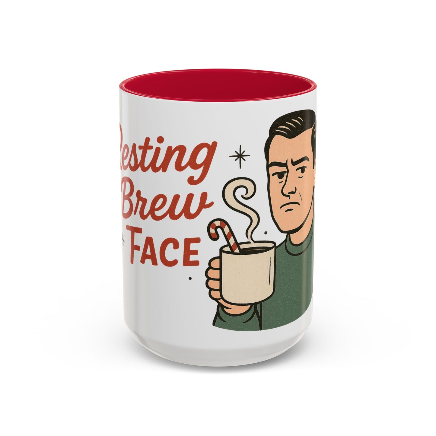 Festive Holiday Mug - "Resting Brew Face"