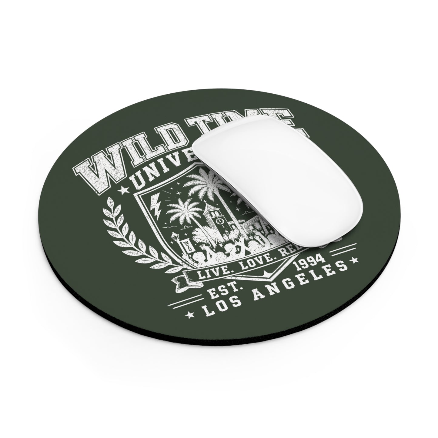 Wild Time™ University - Hunter Green Mouse Pad - Stylish & Durable