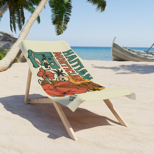 Haitian Mortician Design - Beach Towel