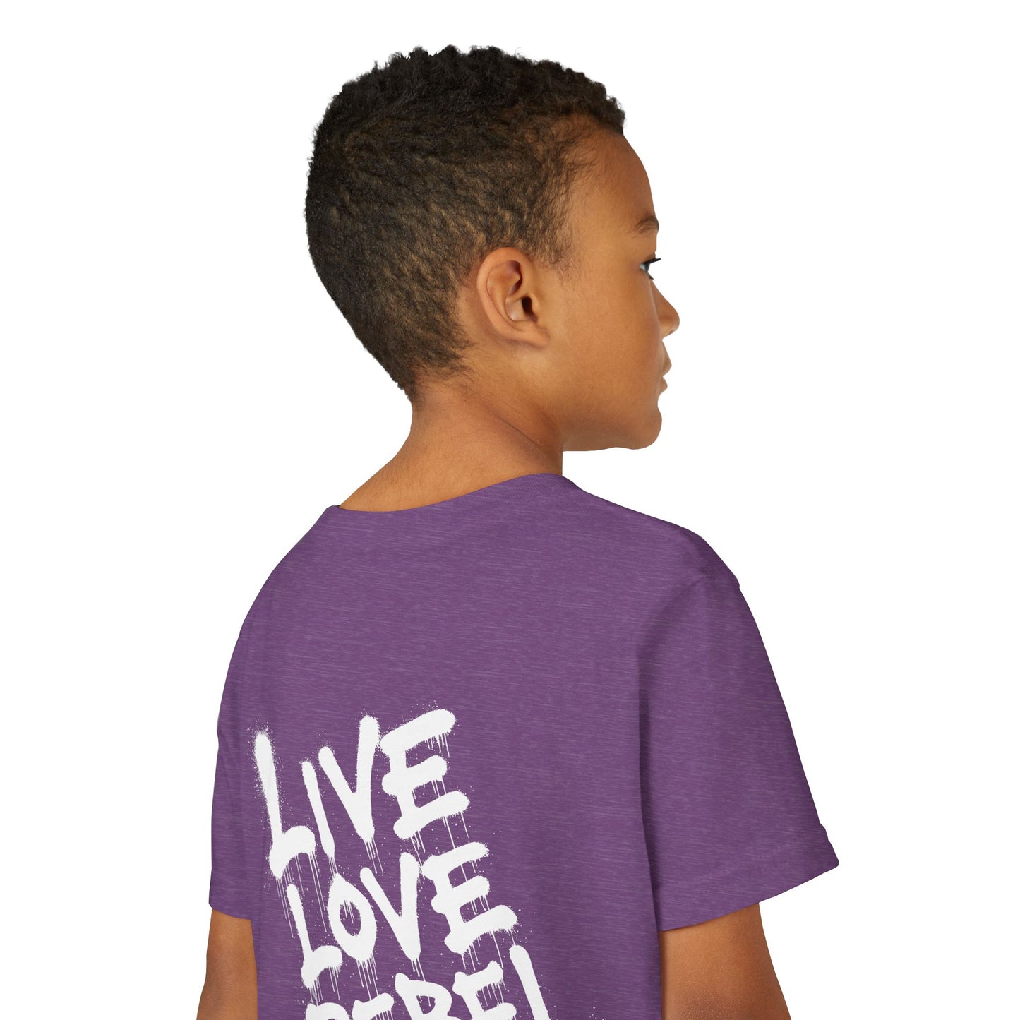 Live Love Rebel Youth Tee — Kids' Graphic Skate Streetwear T-Shirt