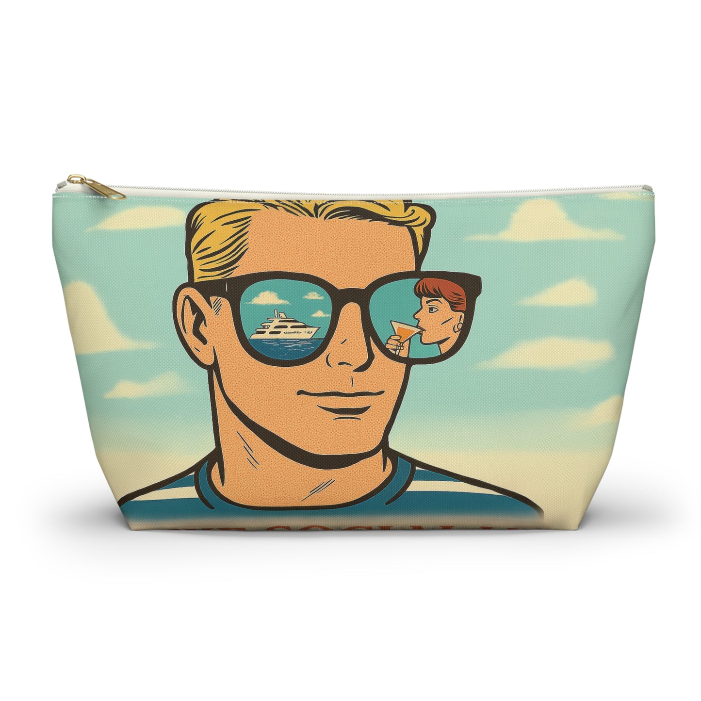 2 Sided Design : Chic Accessory Pouch for Everyday