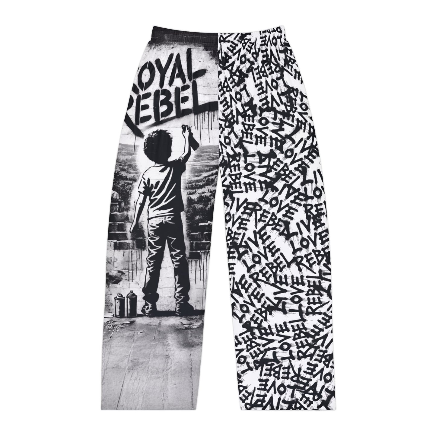 Live Love Rebel™ Men's Pajama Pants - Graffiti-Inspired Lounge Wear
