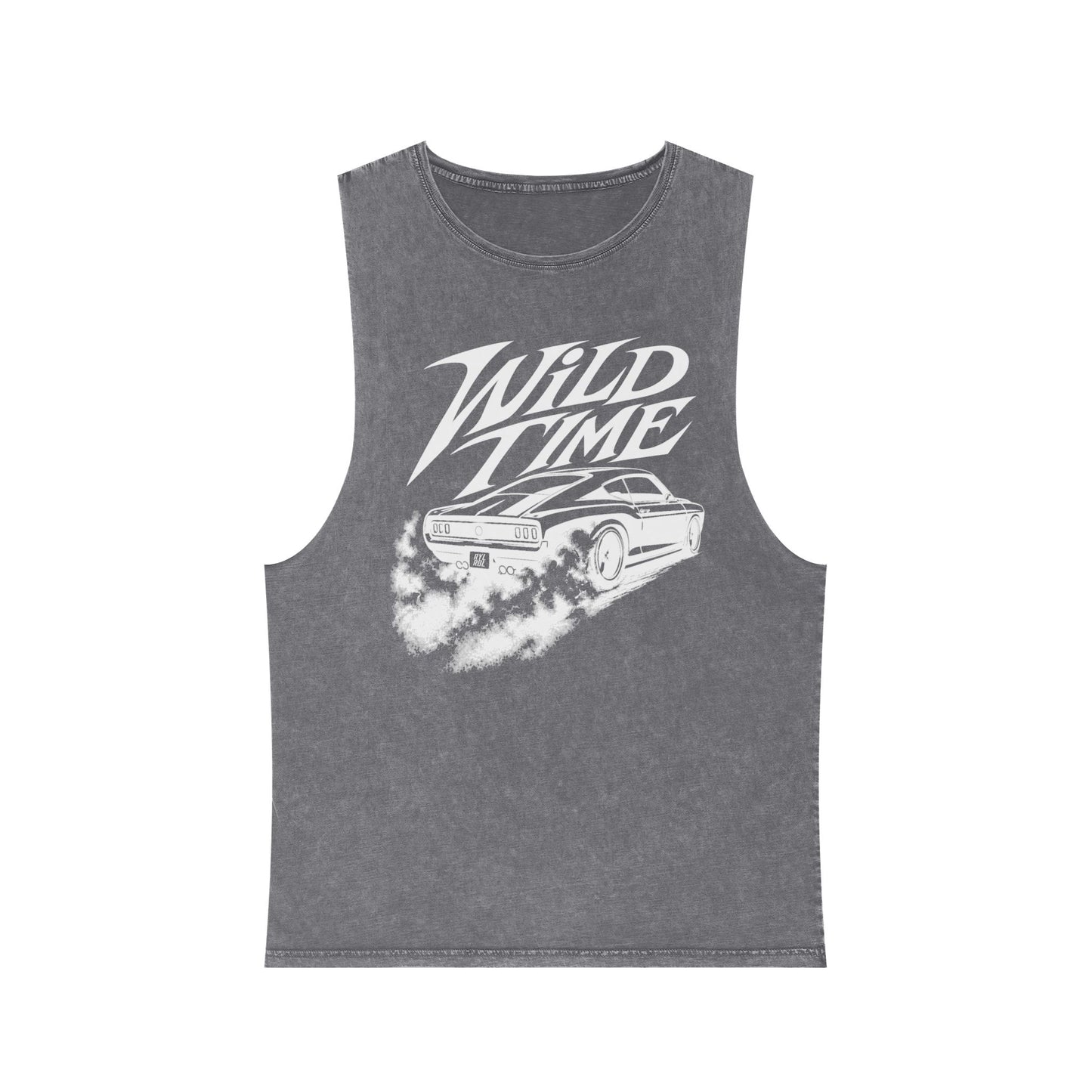 Wild Time™ Muscle Car - Unisex Stonewash Tank