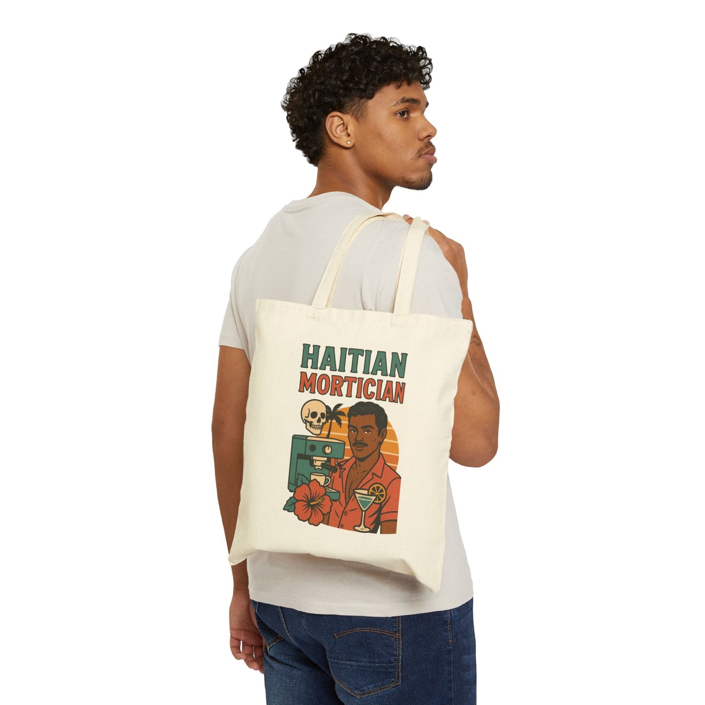 Haitian Mortician - Hello Pussycat 2 Sided Design Canvas Tote Bag