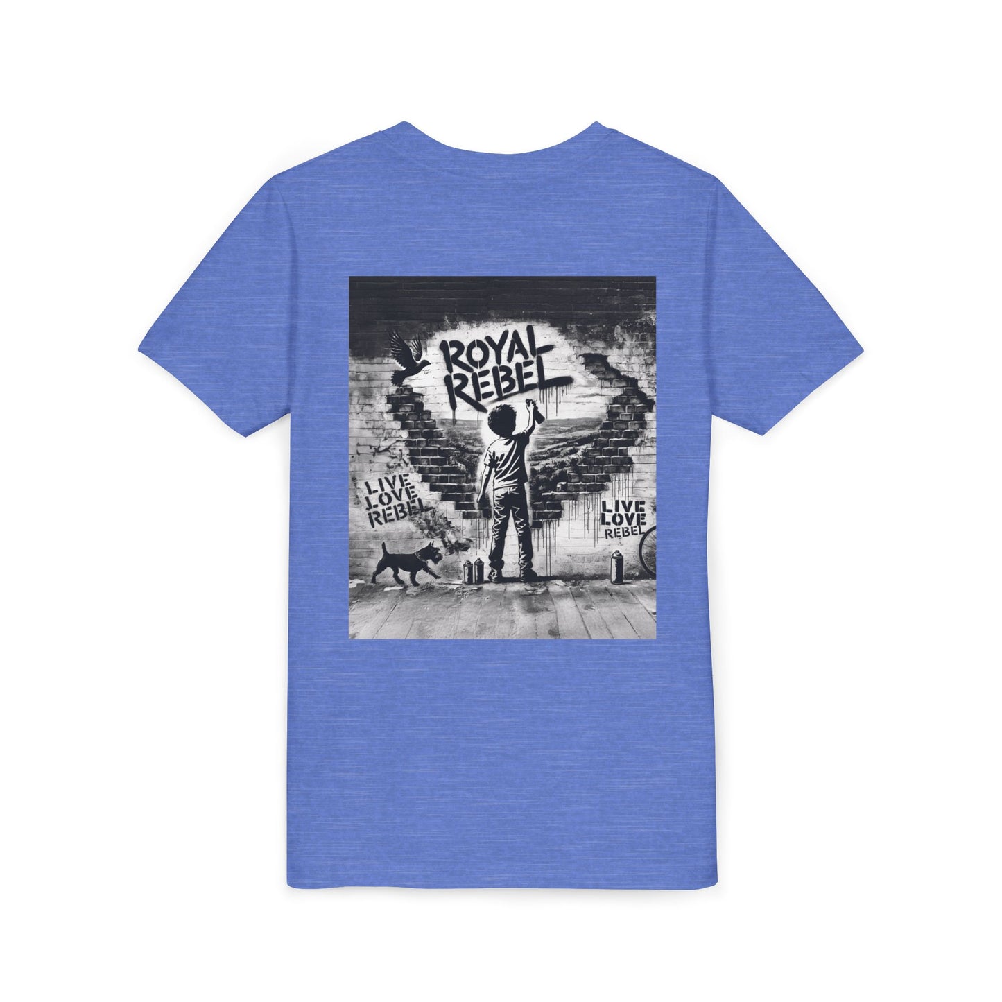 Royal Rebel Youth Tee — Kids' Graphic Skate Streetwear T-Shirt