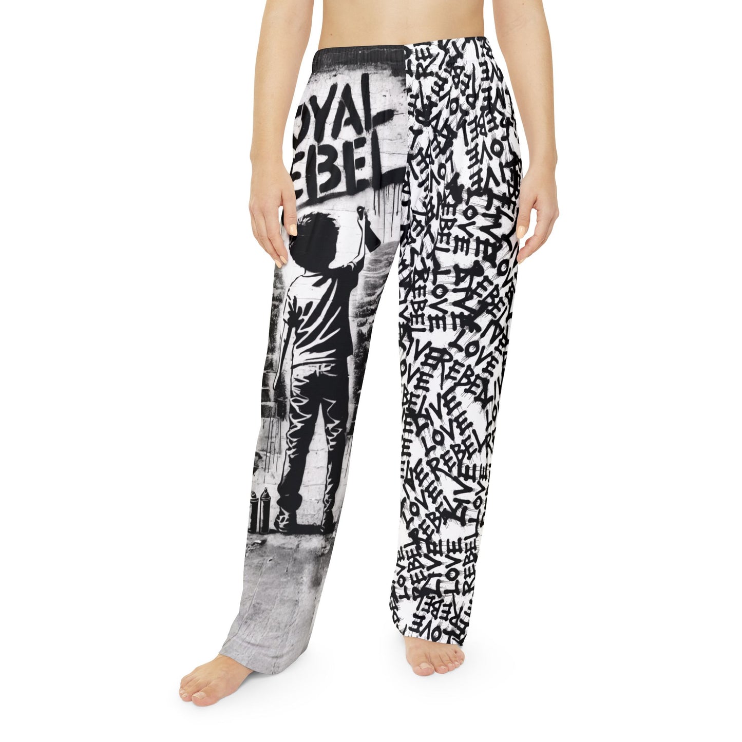 Live Love Rebel™ Women's Pajama Pants – Graffiti Inspired Design