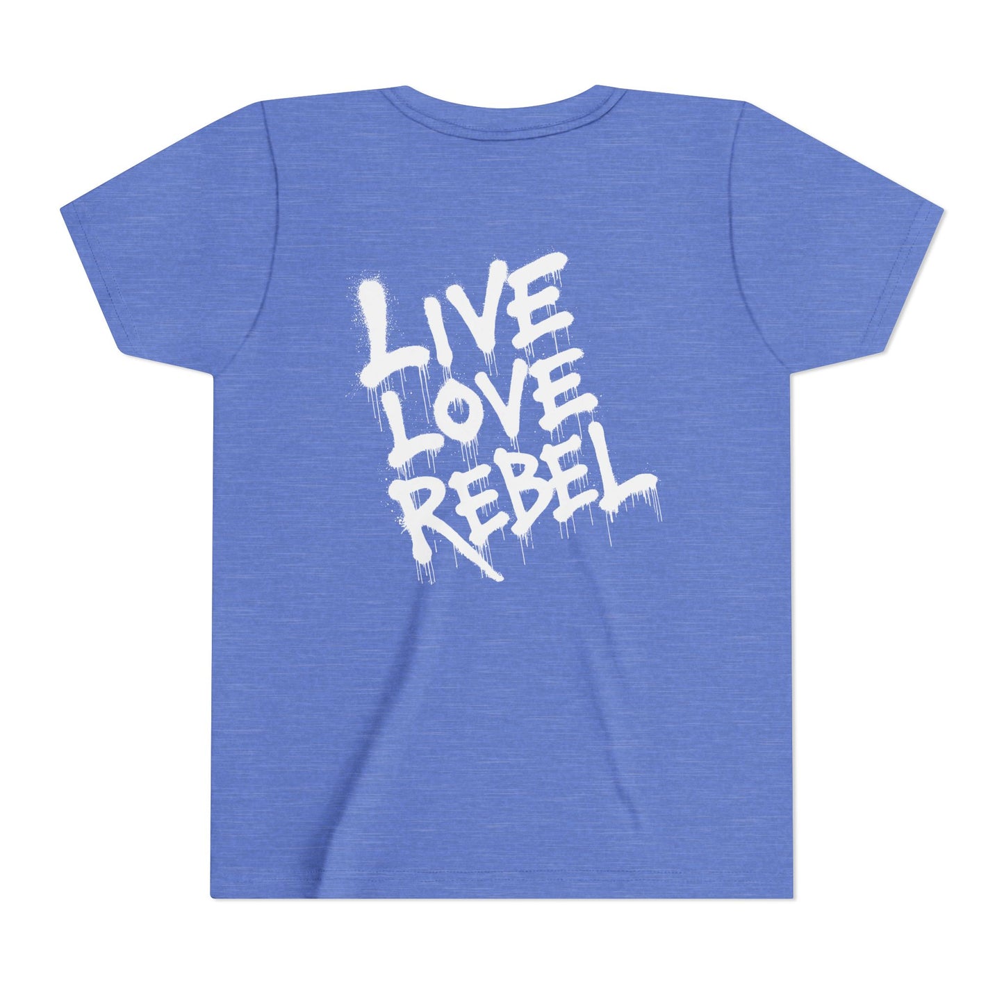Live Love Rebel Youth Tee — Kids' Graphic Skate Streetwear T-Shirt