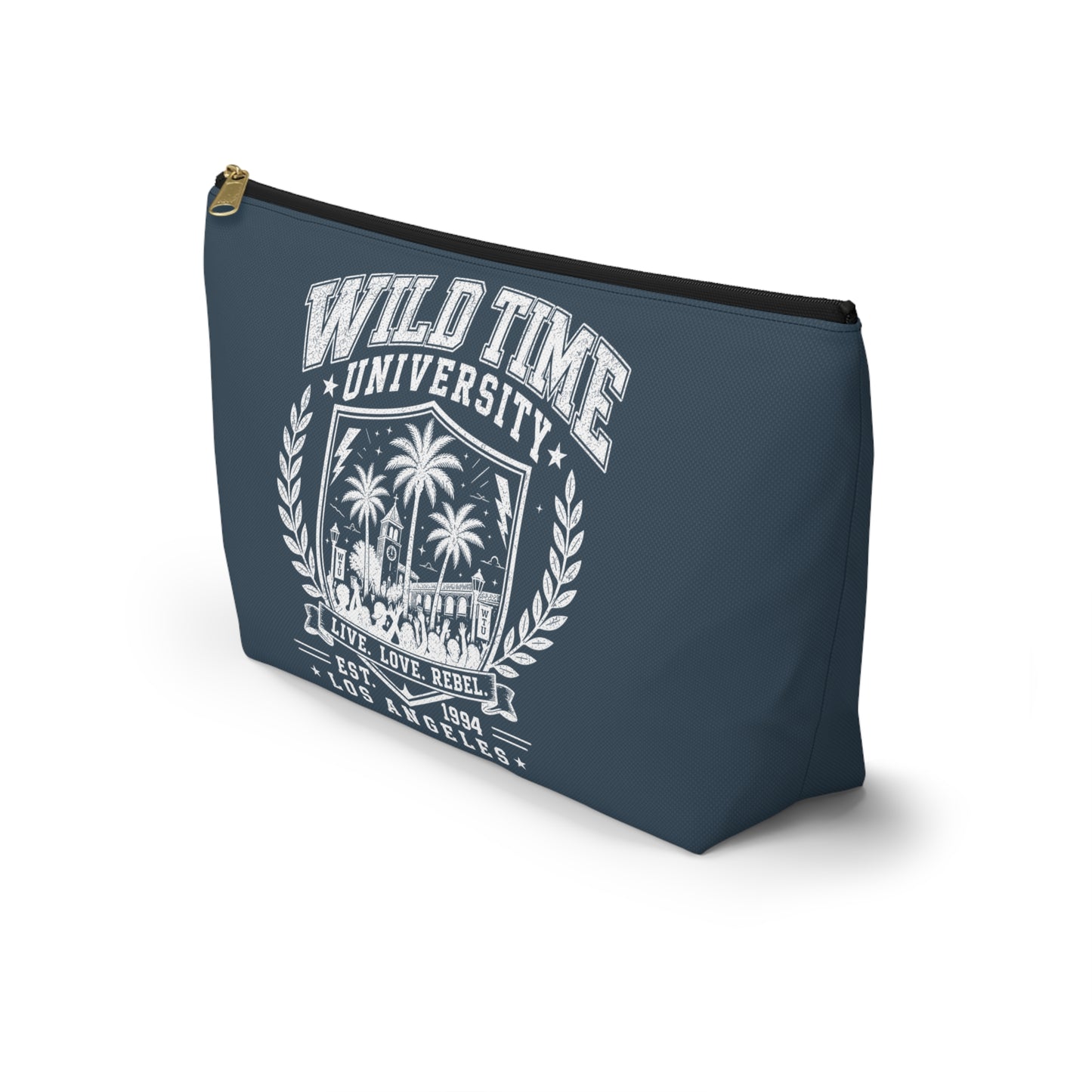 Wild Time™ University Navy Accessory Pouch - Travel Zip Bag
